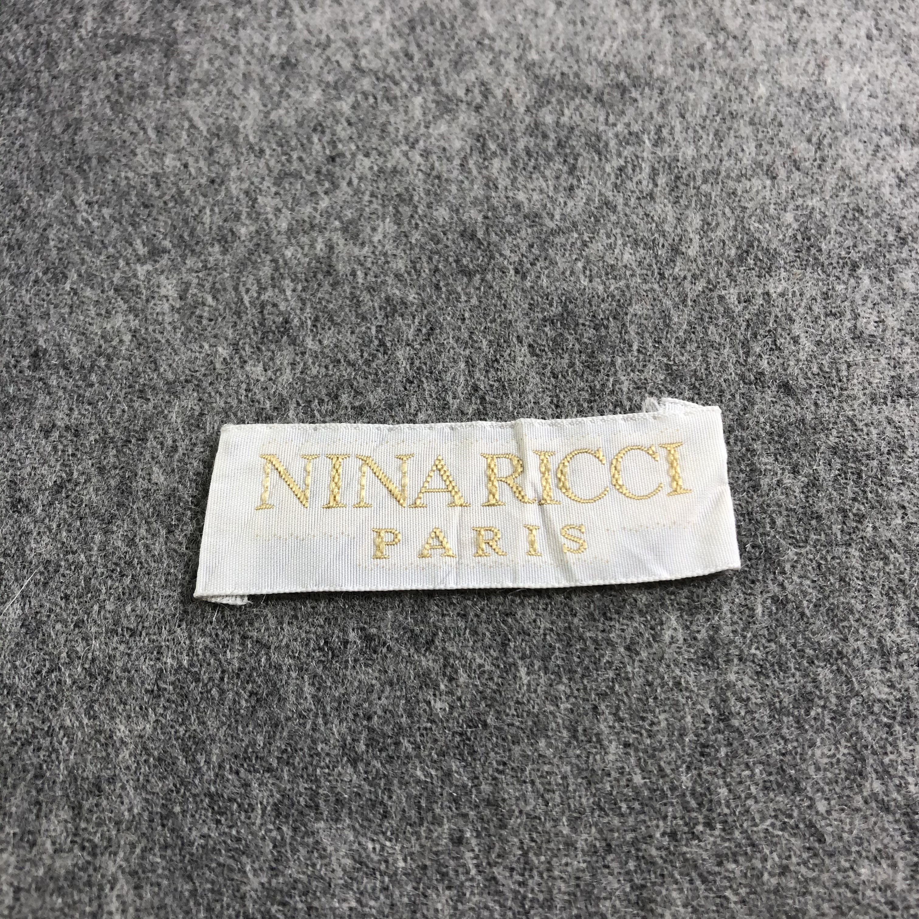 Nina Ricci Nina Ricci Plain Wool Scarf Muffler Neckwear V2322 Size ONE SIZE - 5 Thumbnail