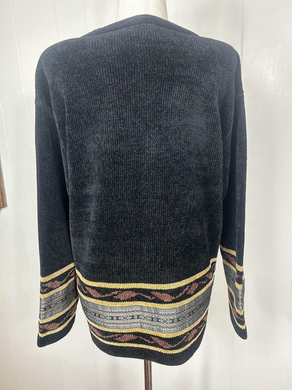 Talbots Vintage Y2K autumn leaf embroidered novelty sweater Size L / US 10 / IT 46 - 5 Thumbnail