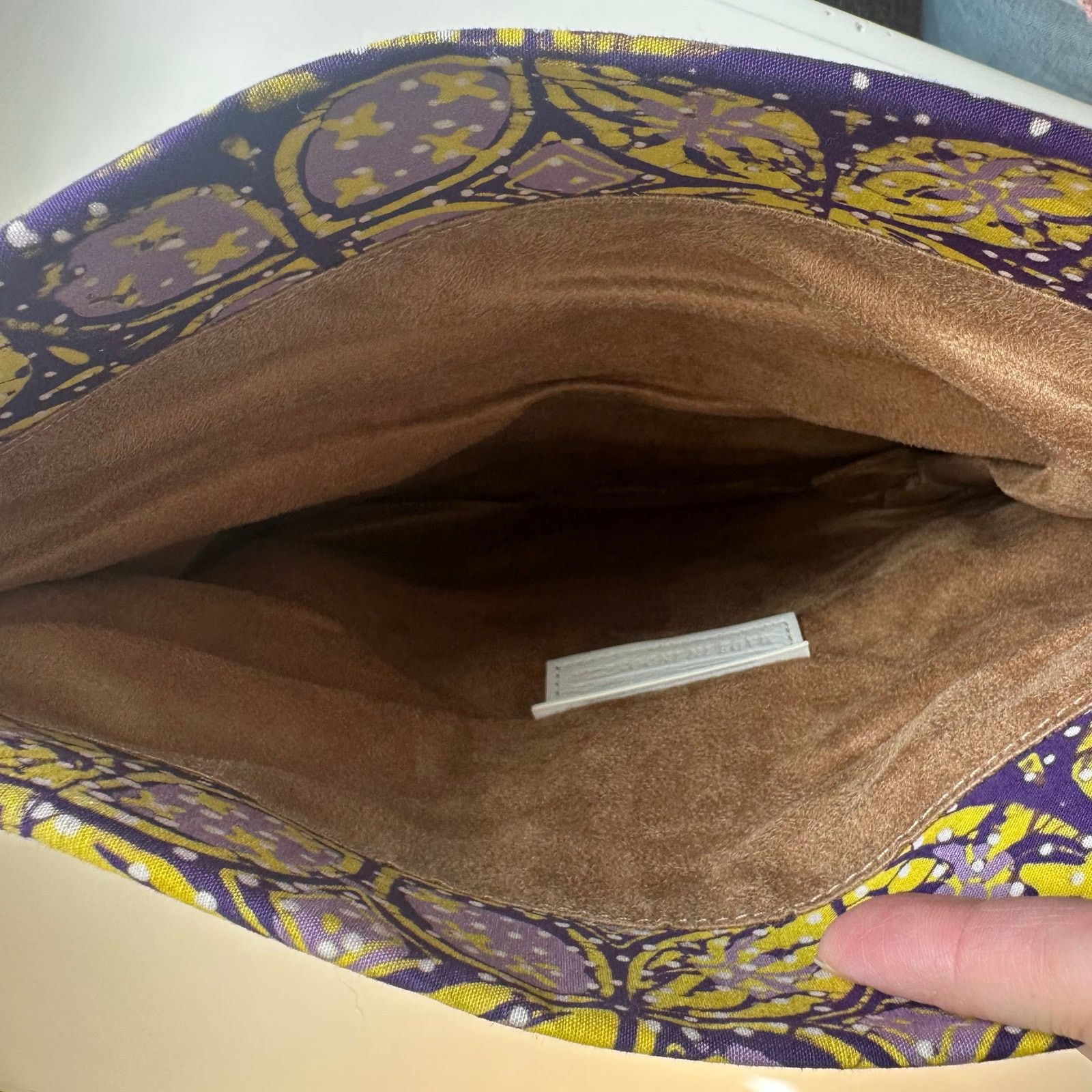 Other White Clutch Envelope Fold Over Genuine Leather Batik Print Size ONE SIZE - 7 Thumbnail