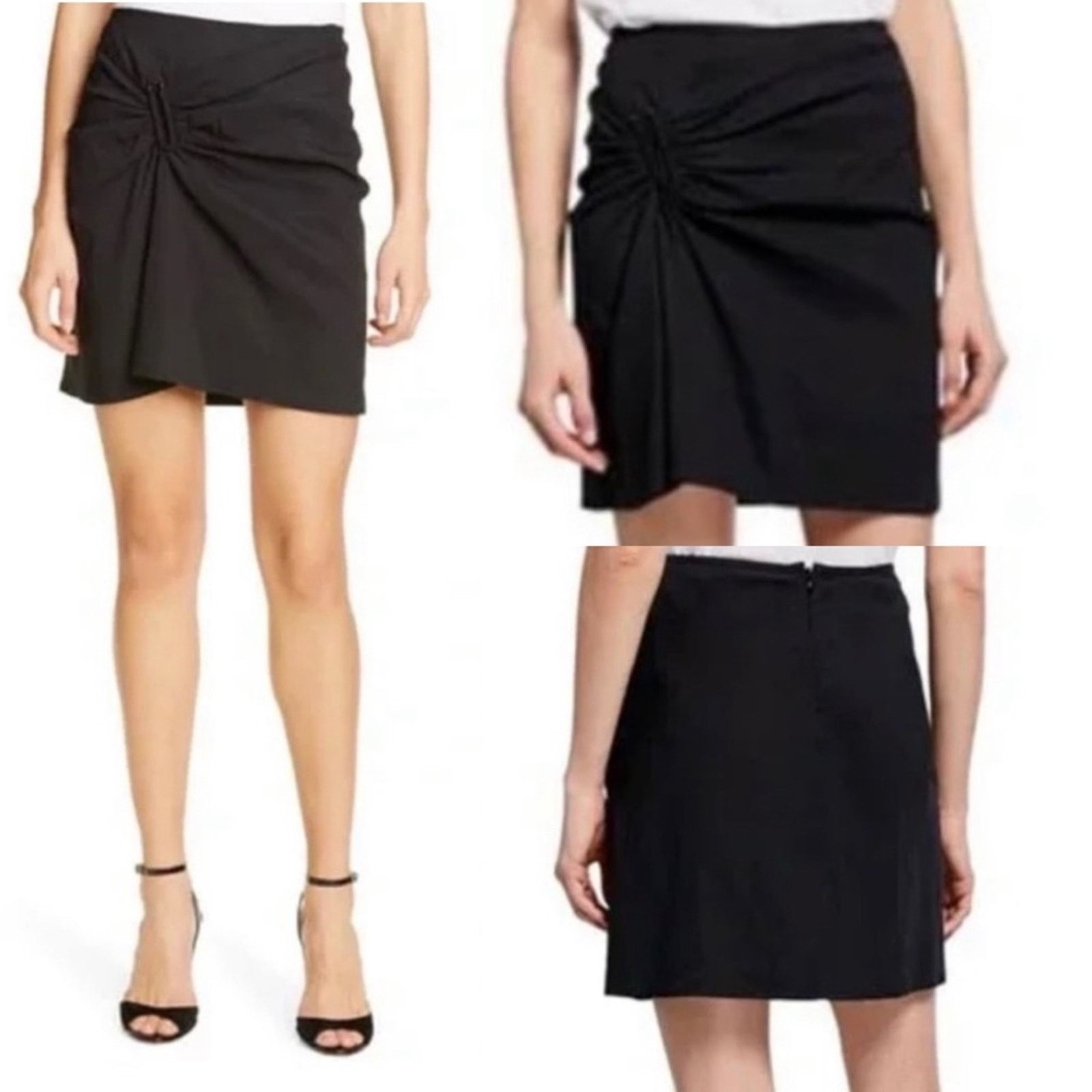 A.L.C. ALC Mini Skirt Black U-ring The Real Real sz 2 Size 26" / US 2 / IT 38 - 2 Thumbnail