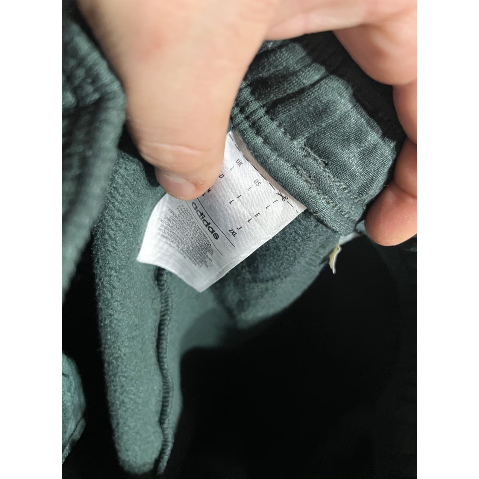 Adidas Adidas Sweatpants Pants Green Logo Athletic Men L fleece Size US 33 - 5 Thumbnail