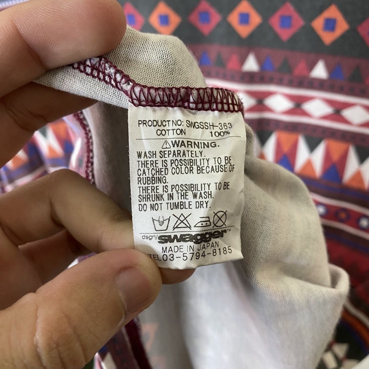 Swagger Native Motive Pendleton Style T Shirt Size US L / EU 52-54 / 3 - 5 Thumbnail