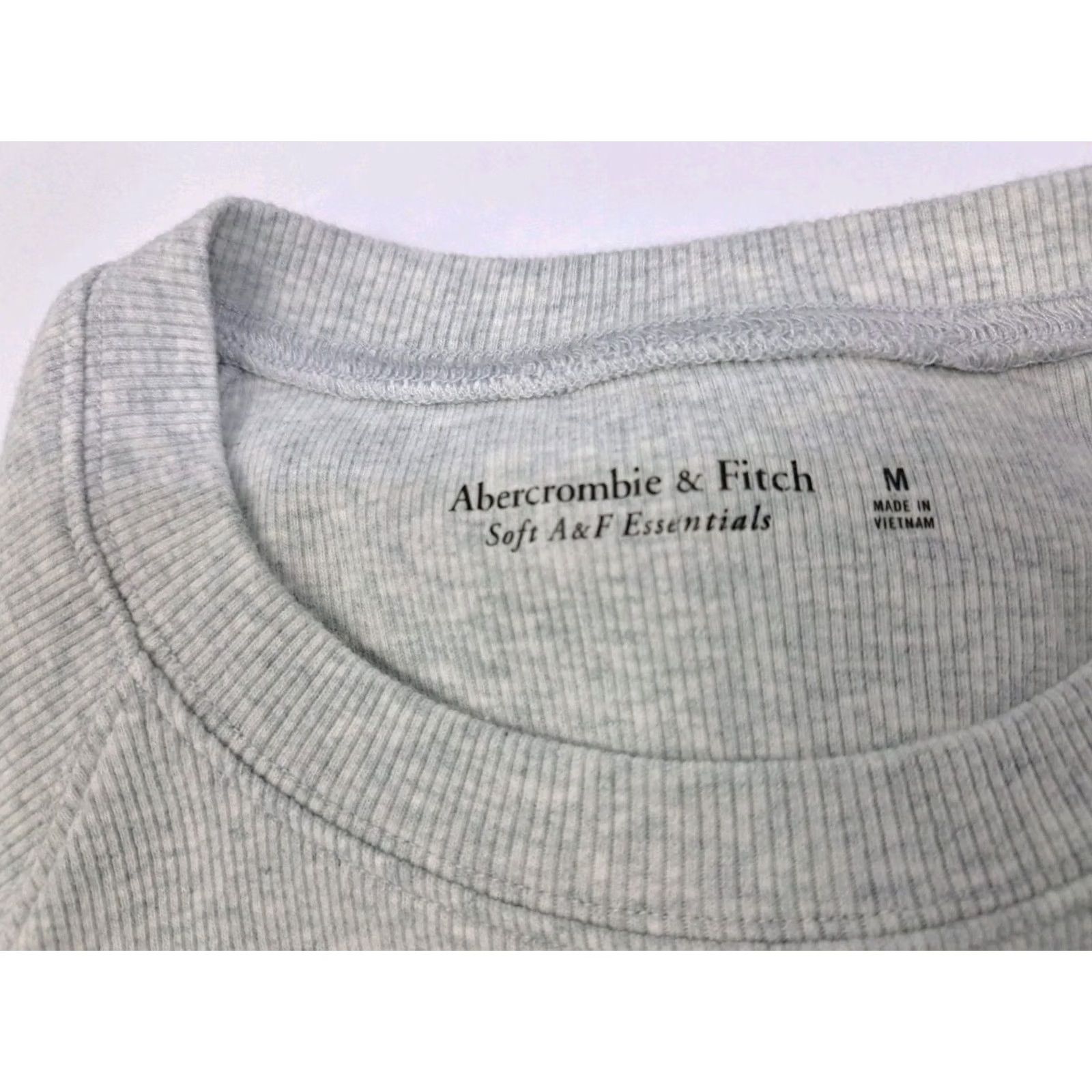 Abercrombie & Fitch Abercrombie & Fitch Tank Shirt Womens Size M Gray Sleeveless Crew Neck Cotton Spandex Knit Basic Casual Modern 7178 Size M / US 6-8 / IT 42-44 - 3 Thumbnail