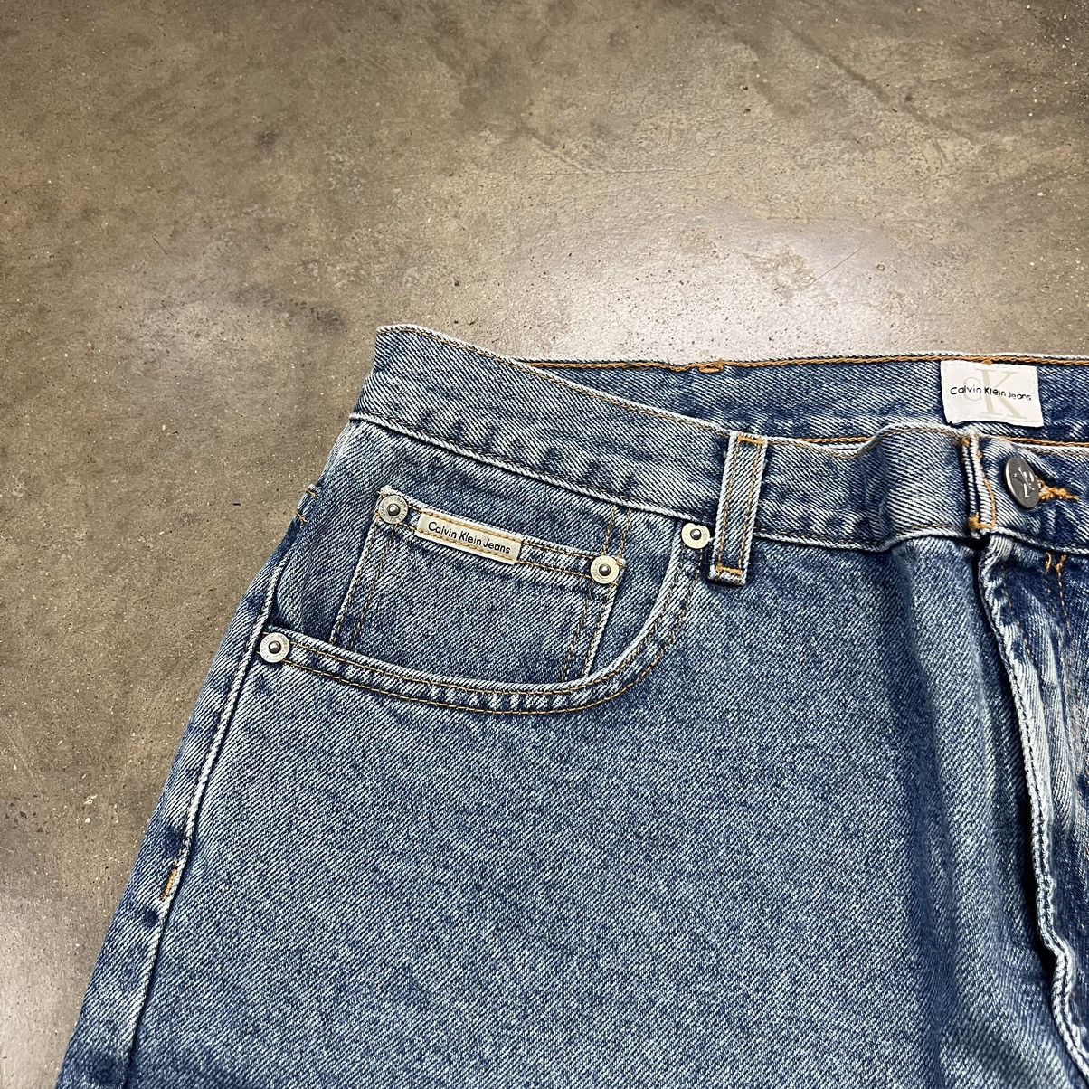 Calvin Klein × Vintage Vintage Y2K Calvin Klein Baggy Denim Shorts Jorts Jeans Size US 36 / EU 52 - 5 Thumbnail
