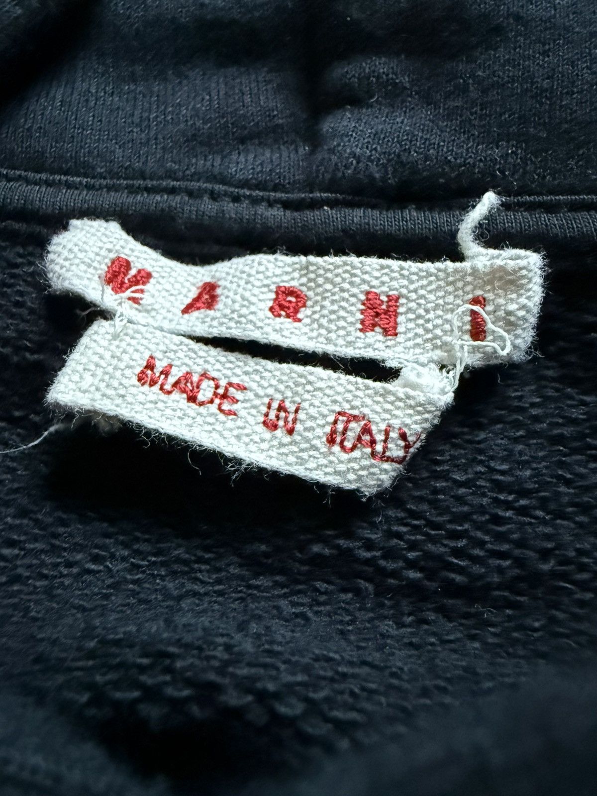 Marni STITCHED LOGO PULLOVER HOODIE Size US XL / EU 56 / 4 - 5 Thumbnail