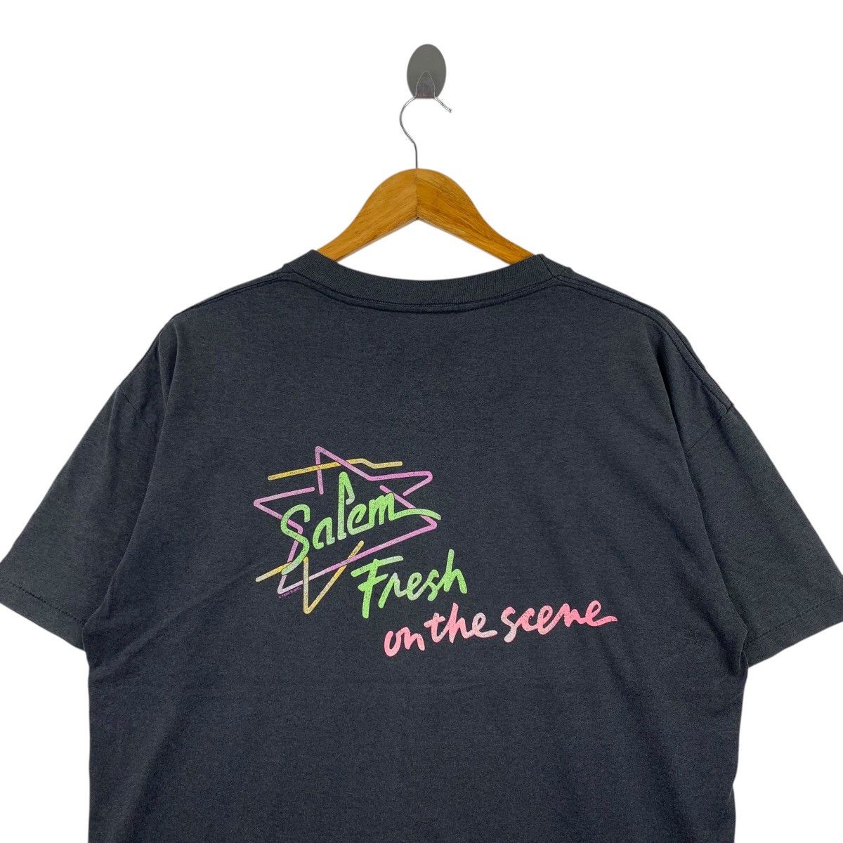 Vintage Vintage 90s SALEM CIGARETTES Neon Graphic Print Sweet Shirt Size US L / EU 52-54 / 3 - 5 Thumbnail