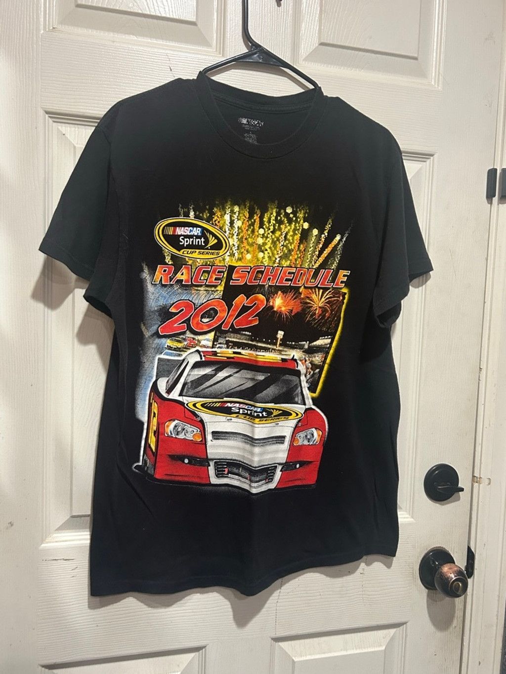 NASCAR Men's NASCAR Black Red 2012 Race Schedule Short Sleeve Tee L Size US L / EU 52-54 / 3 - 1 Thumbnail