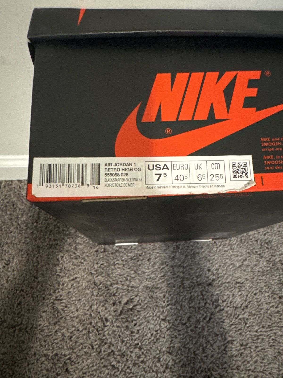 Nike ‘Shattered backboard Air jordan 1 Size US 7.5 / EU 40-41 - 9 Thumbnail