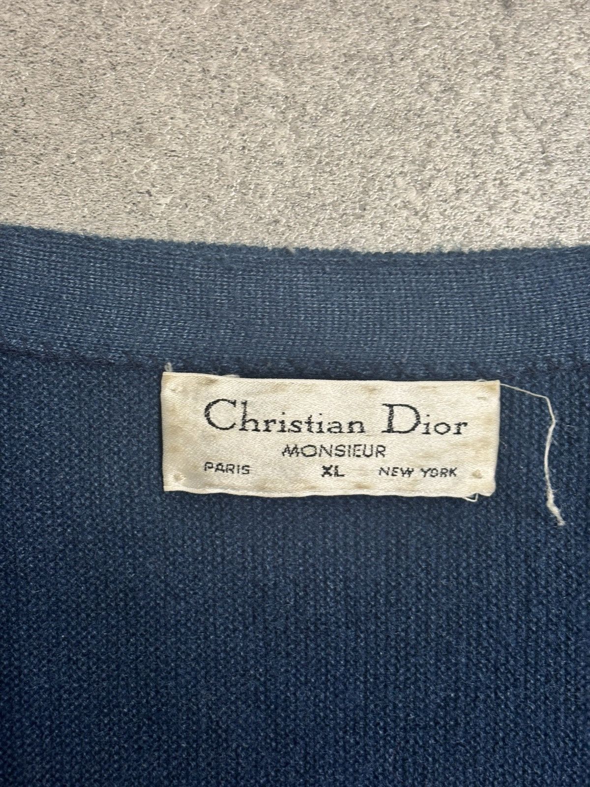 Christian Dior Monsieur CHRISTIAN DIOR MONSIEUR BLUE VINTAGE CARDIGAN Size US XL / EU 56 / 4 - 6 Thumbnail