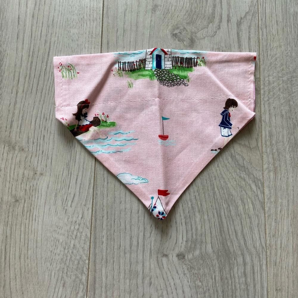 Designer Pink Mill Dog Bandana Size ONE SIZE - 1 Thumbnail
