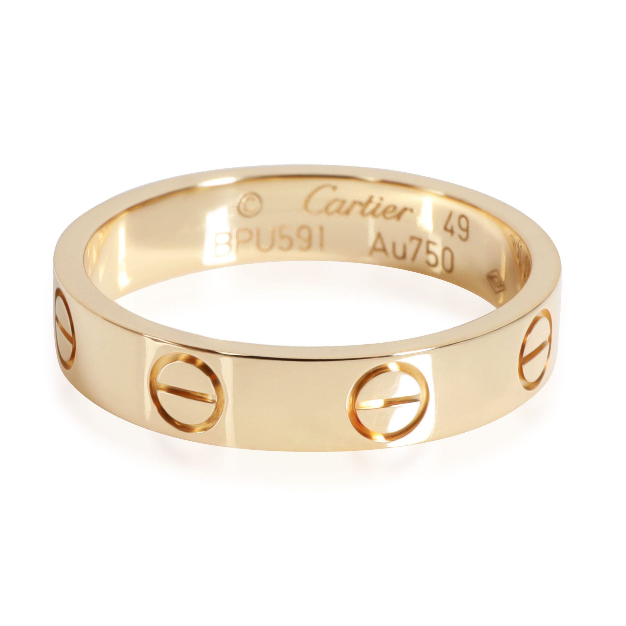 image of Cartier Love Wedding Band In 18K Yellow Gold, Women's