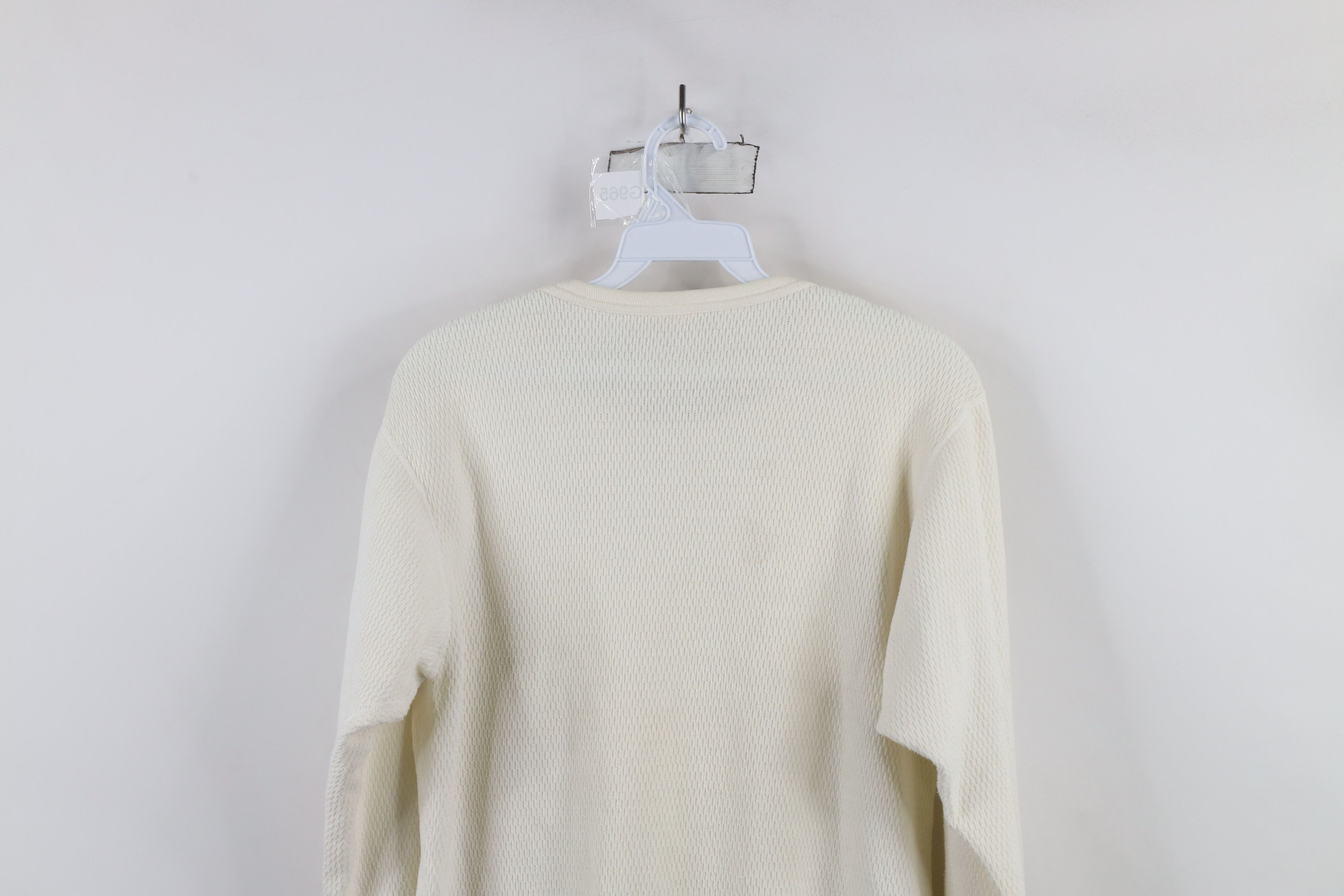 Vintage Vintage 70s Streetwear Waffle Knit Long Sleeve T-Shirt USA Size US XL / EU 56 / 4 - 12 Thumbnail