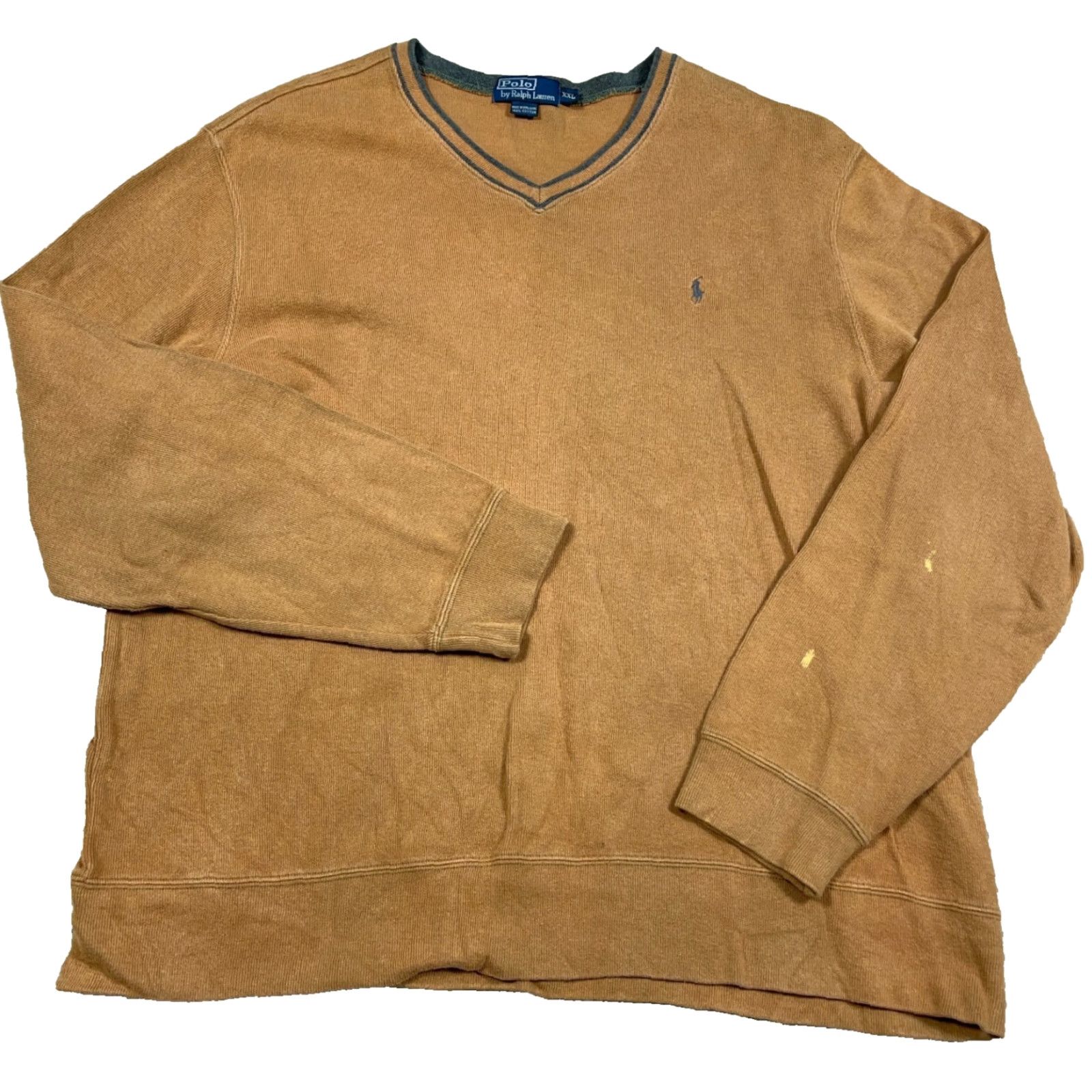 Polo Ralph Lauren Polo Ralph Lauren Sweater Shirt Men 2XL Brown V Neck Pullover Knit Style Logo Embroidered Classic Golf Casual Modern Size US XXL / EU 58 / 5 - 2 Thumbnail