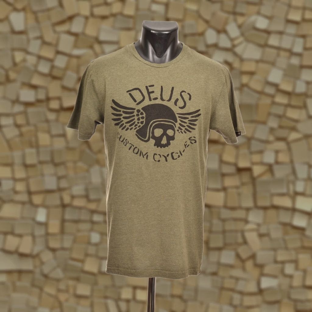 Deus Ex Machina Deus ex Machina Deus Custom Cycles Green SS T-Shirt Tee Size M Mens Shirt/Top Short Sleeve Green 27.17" Chest 19.69" Width 7.87" Sleeve Size US M / EU 48-50 / 2 - 1 Thumbnail