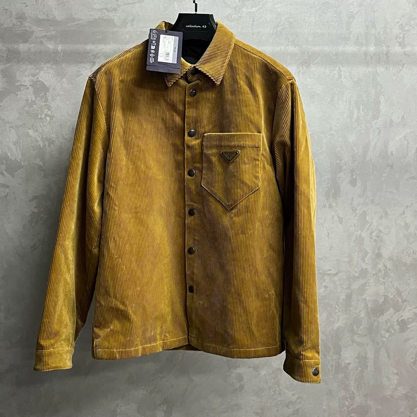 Prada Prada Oversized Yellow Shirt m Men Size US M / EU 48-50 / 2 - 1 Thumbnail