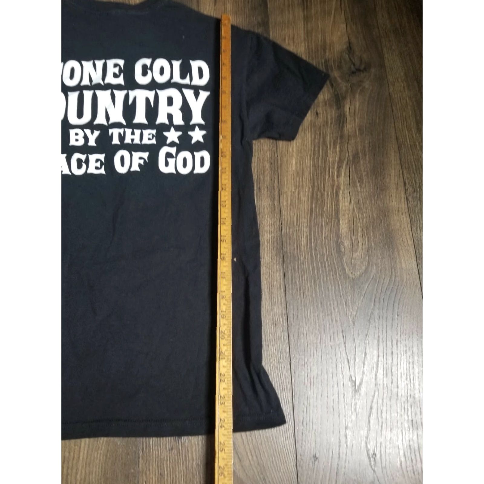 Gildan Brantley Gilbert Stone Cold Country By The Grace of God T Shirt 2 Sided Mens S Size US S / EU 44-46 / 1 - 4 Thumbnail