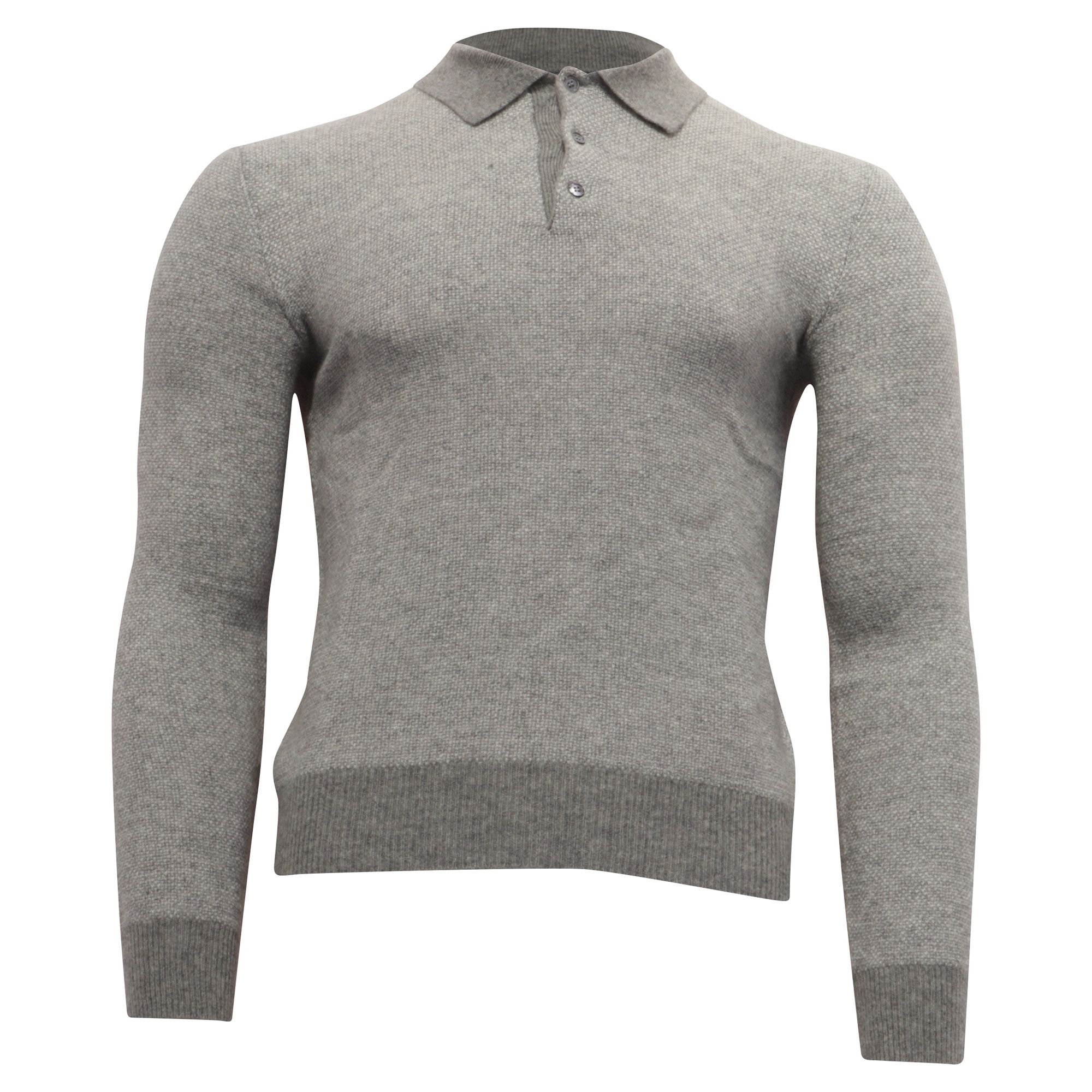 Ralph Lauren Ralph Lauren Purple Label Polo Shirt in Grey Cashmere Size US XS / EU 42 / 0 - 1 Thumbnail