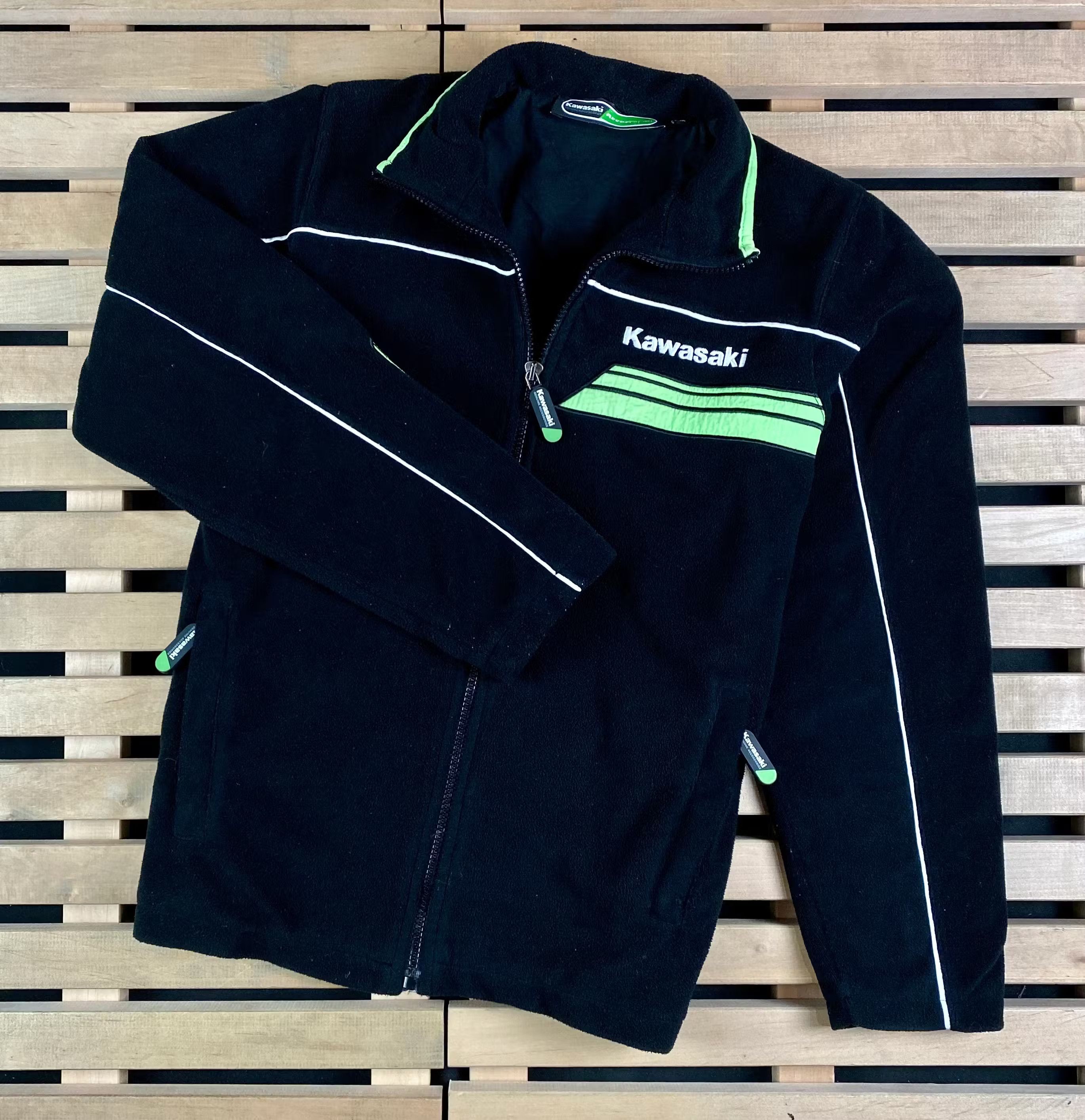Other Mens Fleece Bomber Jacket Kawasaki Size S/M Size US S / EU 44-46 / 1 - 1 Thumbnail