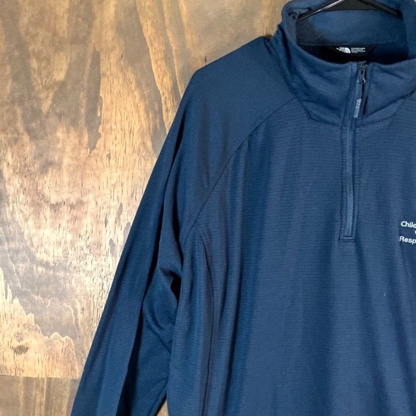 The North Face The North Face Womens Sweatshirt Navy Blue 1/4 Zip Mock Long Sleeve XXL Size XXL / US 16-18 / IT 52-54 - 4 Thumbnail