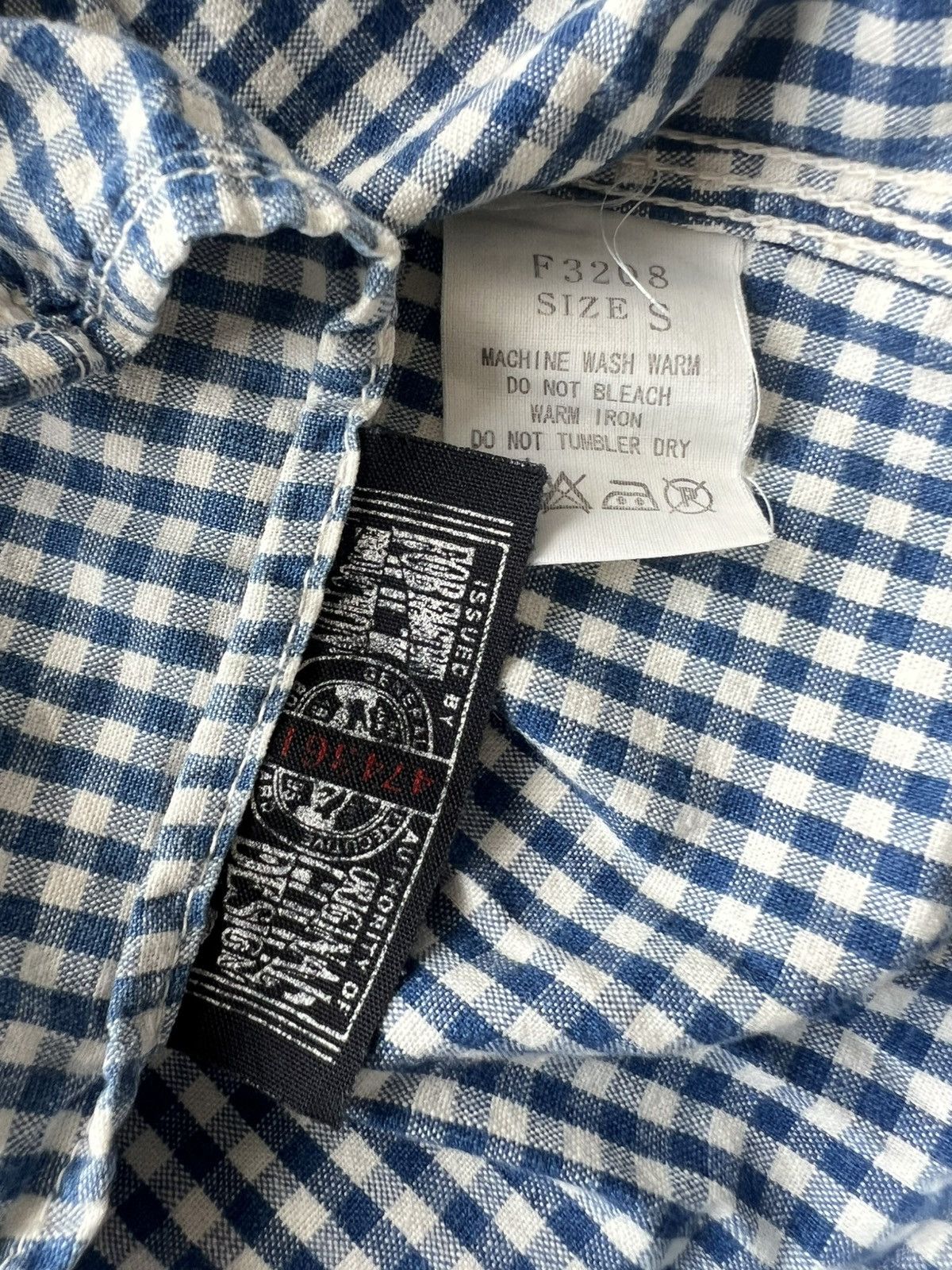 FOB Factory × Flannel × Japanese Brand Vintage Fob Factory Gentlemen Indigo Dye Chainstitch Flannel Size US S / EU 44-46 / 1 - 9 Thumbnail