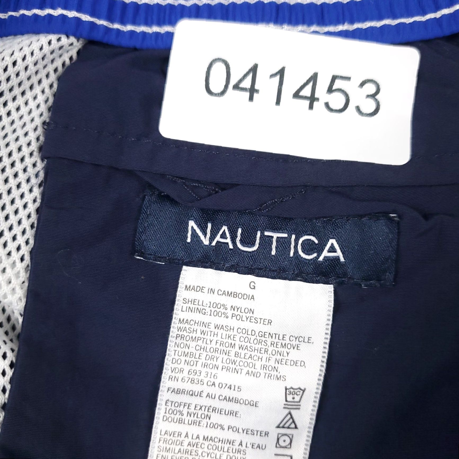 Nautica Nautica Shorts Mens Large Blue Tropical Beach Surf Trunks Swim Board Trunks Size US 33 - 7 Thumbnail