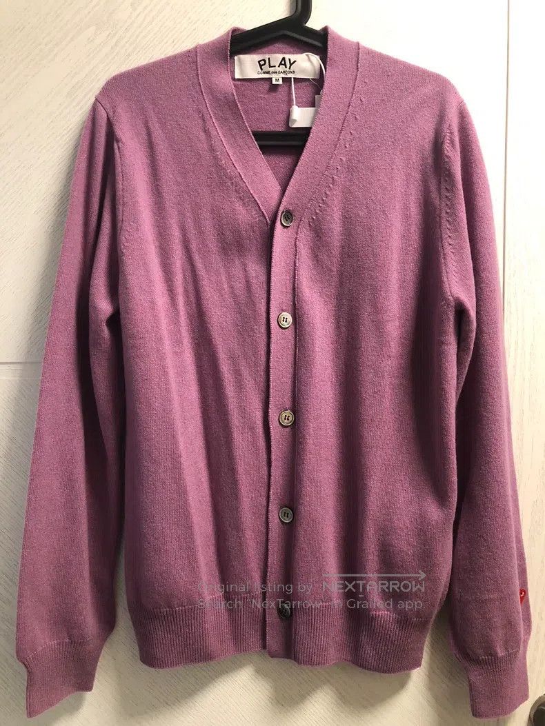 Comme des Garcons Comme Des Garcons V-neck Logo on Sleeve Cardigan Jacket Size M / US 6-8 / IT 42-44 - 3 Thumbnail