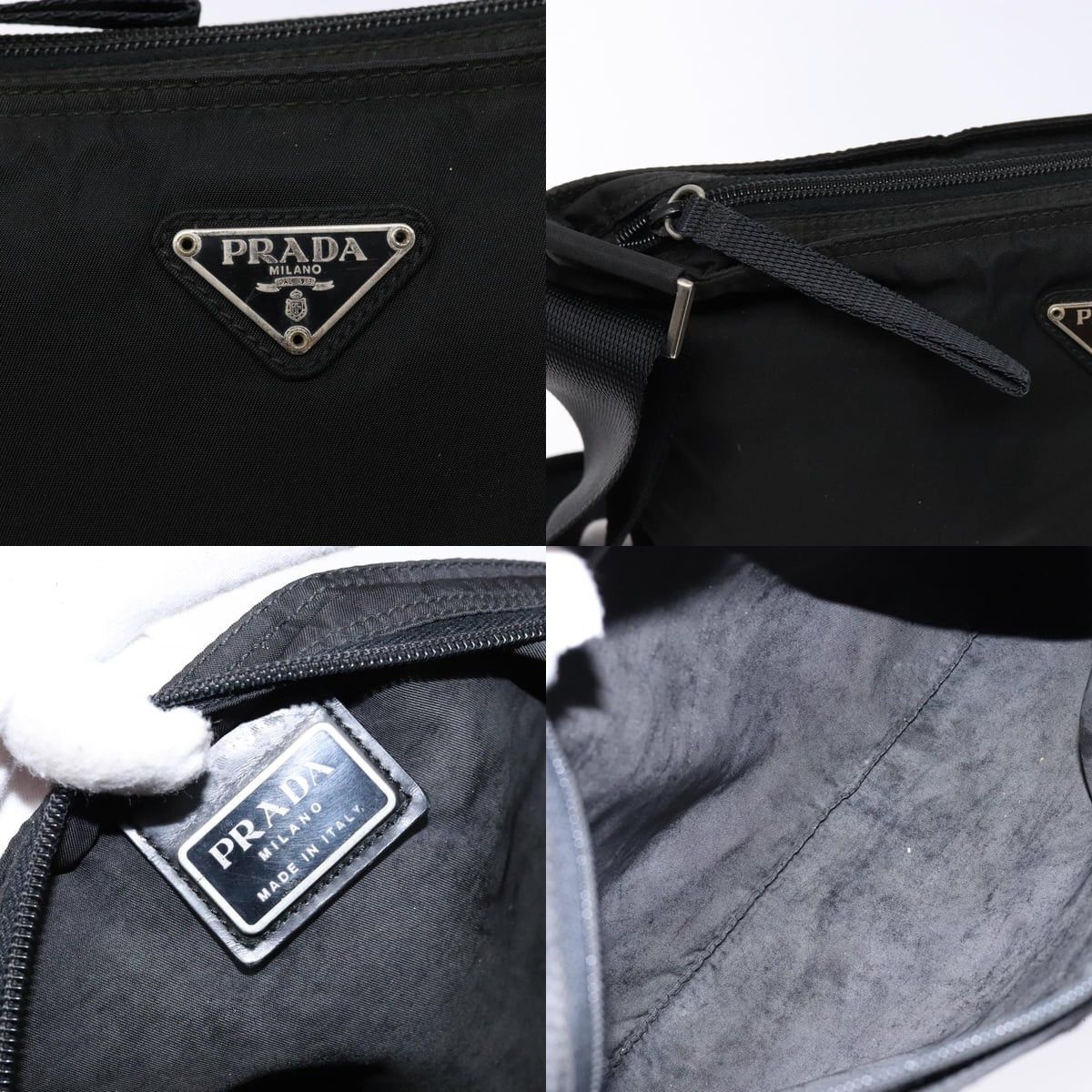 Prada PRADA Shoulder Bag Nylon Black Silver Size ONE SIZE - 11 Thumbnail