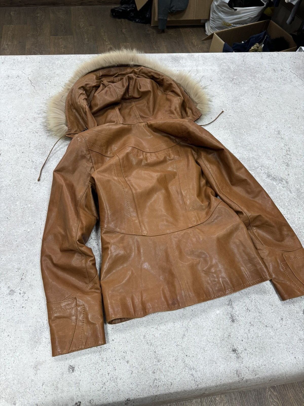 If Six Was Nine × Japanese Brand × Le Grande Bleu (L.G.B.) Vintage Real Leather/Fur Japanese LGB Style Long Jacket Size US M / EU 48-50 / 2 - 3 Thumbnail