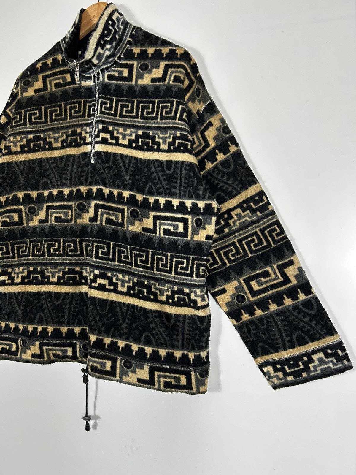 Japanese Brand ⚡️Vintage Toxic Tapestry Fleece Half Zipper Sweatshirt Size US L / EU 52-54 / 3 - 3 Thumbnail