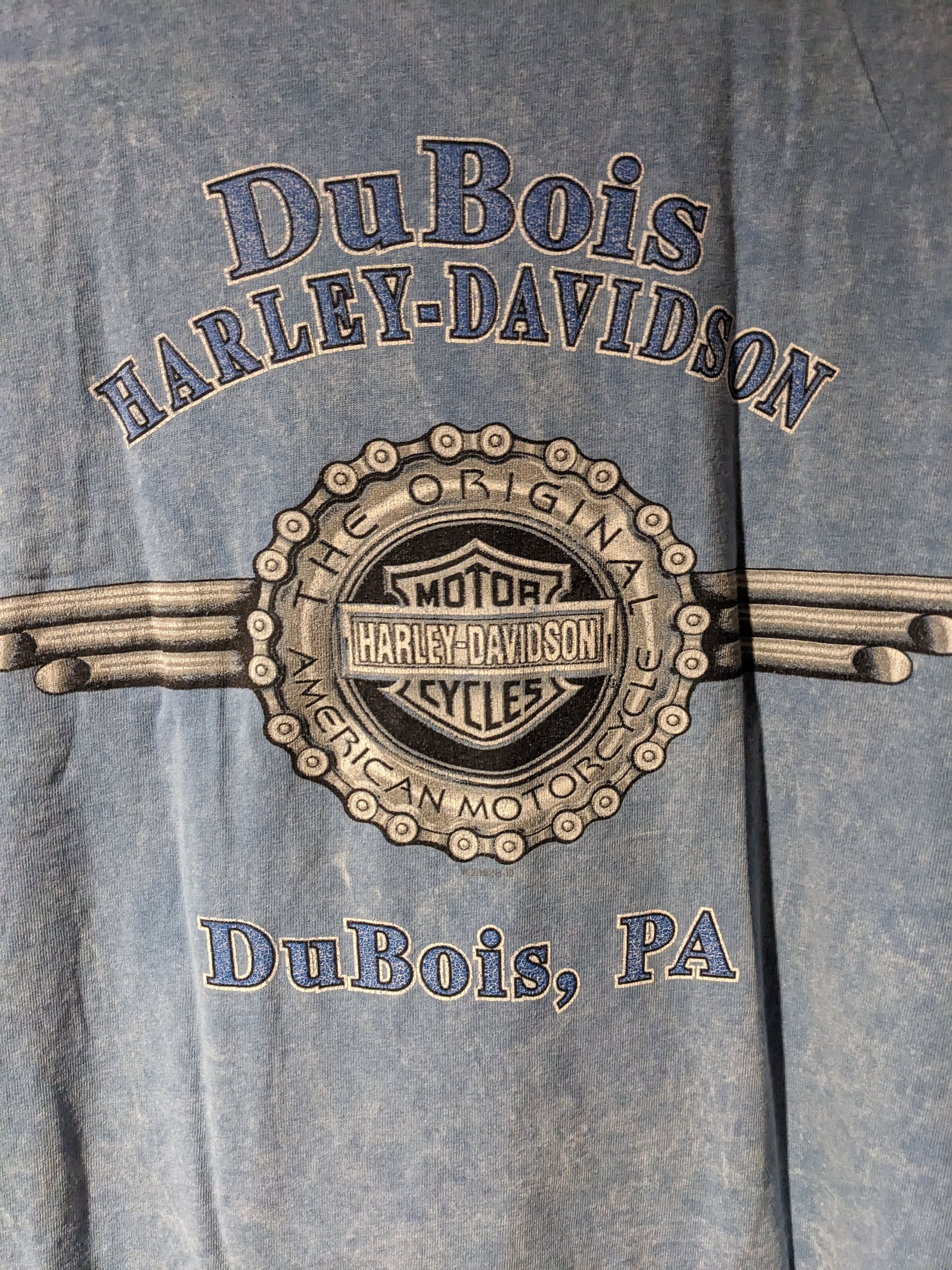 Harley Davidson × Vintage Vintage 2002 Harley Davidson Motorcycle Dubois T-Shirt Size US L / EU 52-54 / 3 - 2 Thumbnail