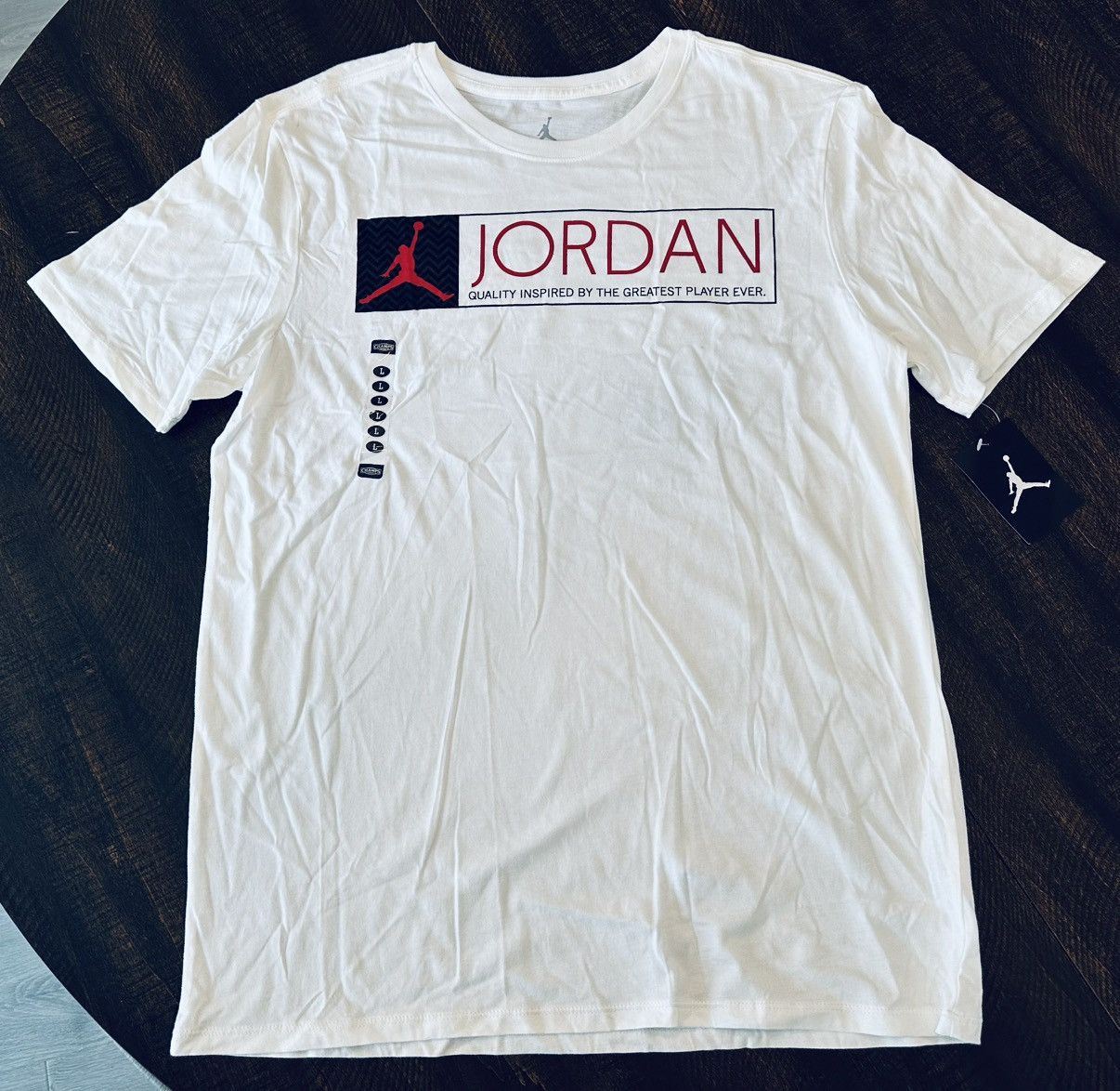 Nike NWT Nike Jordan The Greatest Player Ever T Shirt-Large Size US L / EU 52-54 / 3 - 1 Thumbnail