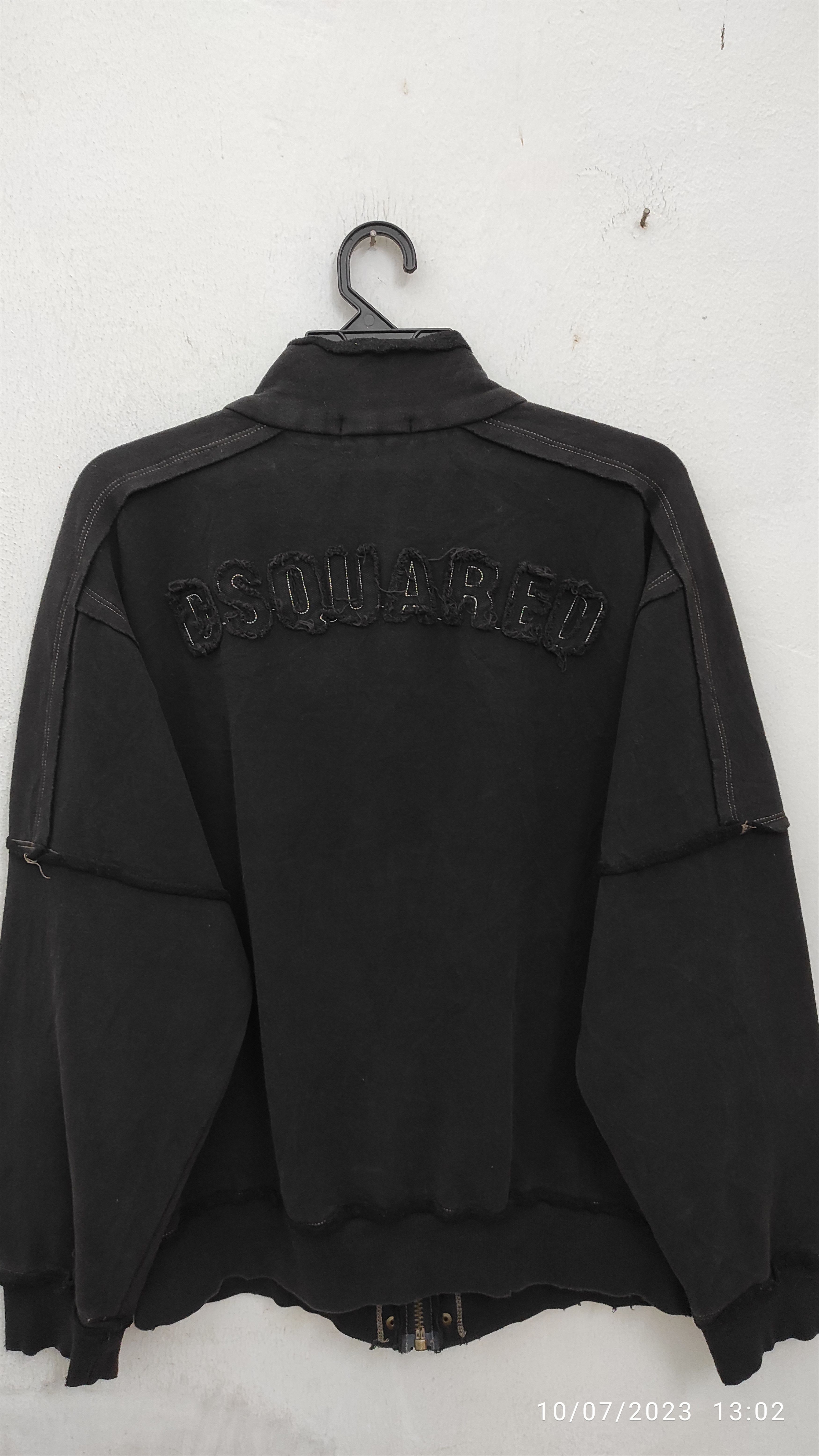 Dsquared2 Vintage 90's DSQUARED² Hagi Fray moleskin zipper jacket Size US L / EU 52-54 / 3 - 4 Thumbnail