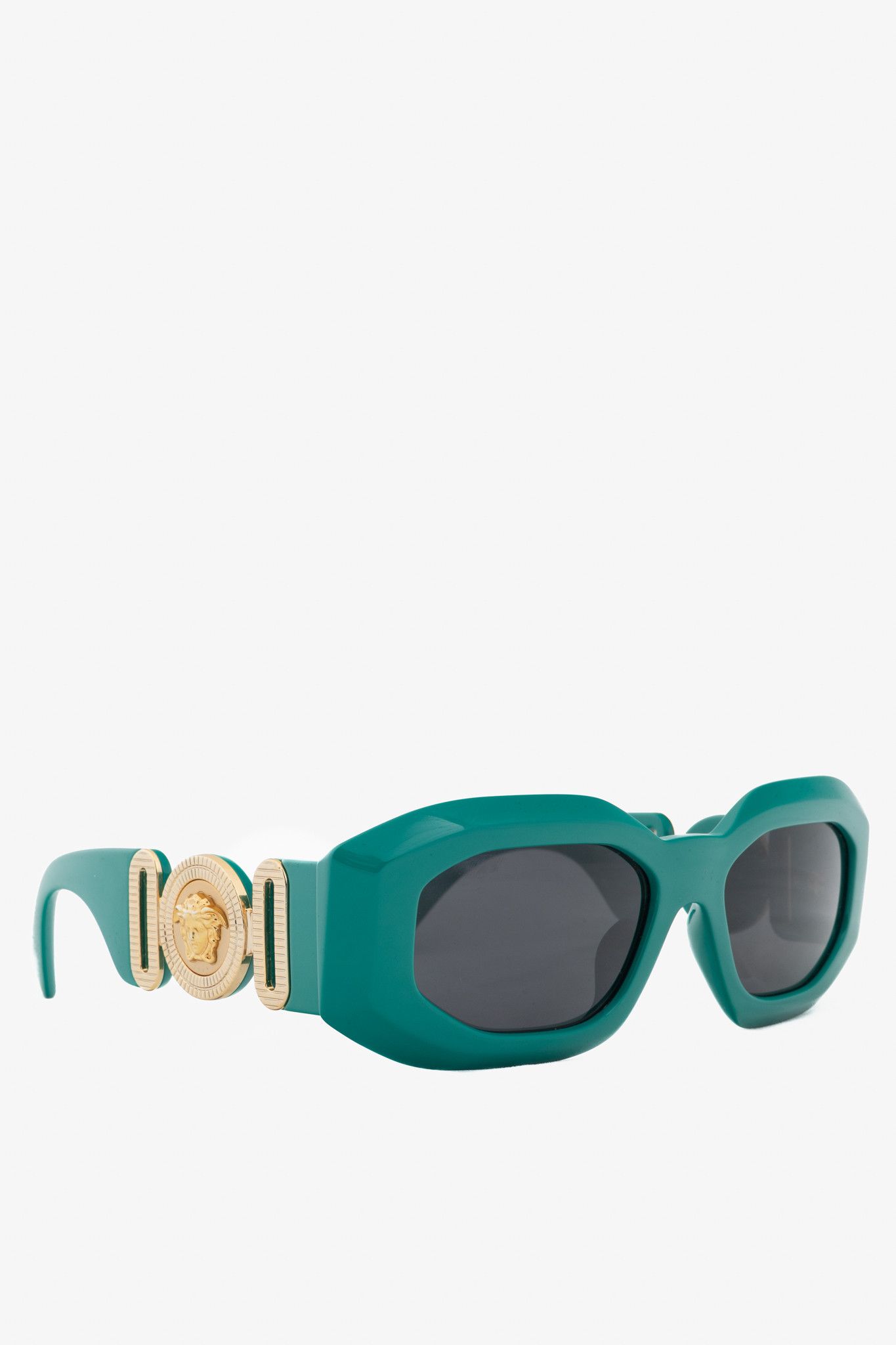 Versace Versace VE4425U Green Medusa-Logo Rectangular Sunglasses Size ONE SIZE - 1 Thumbnail