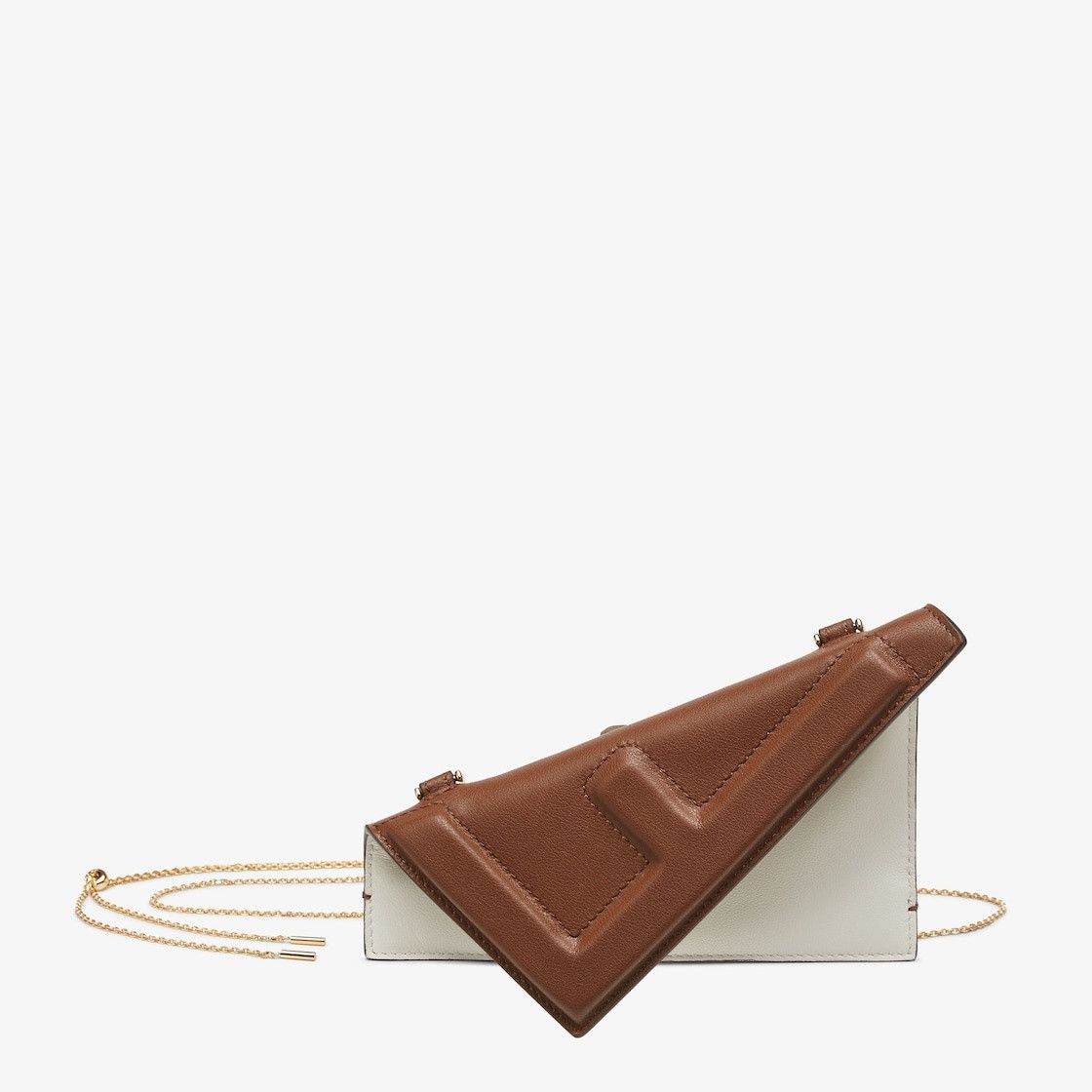 Fendi o1s1wg111224 Size: OS / Nano Flip Bag in Brown & Grey Size ONE SIZE - 1 Thumbnail