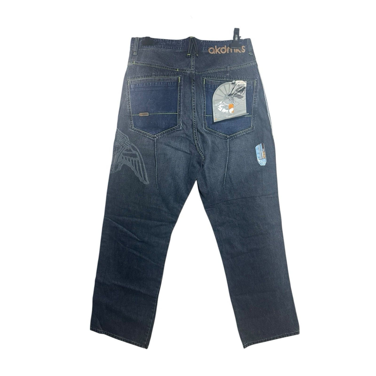 Akademiks Vintage Akademiks Jeans Mens S 36 Black Denim Baggy Diplomat Size US 36 / EU 52 - 3 Thumbnail