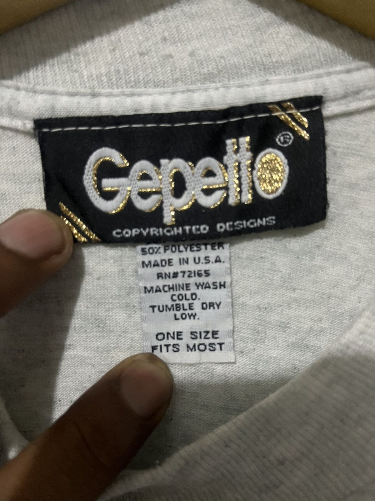 If Six Was Nine VINTAGE 90s GEPETTO Bejeweled Studded Tee Size US L / EU 52-54 / 3 - 7 Thumbnail