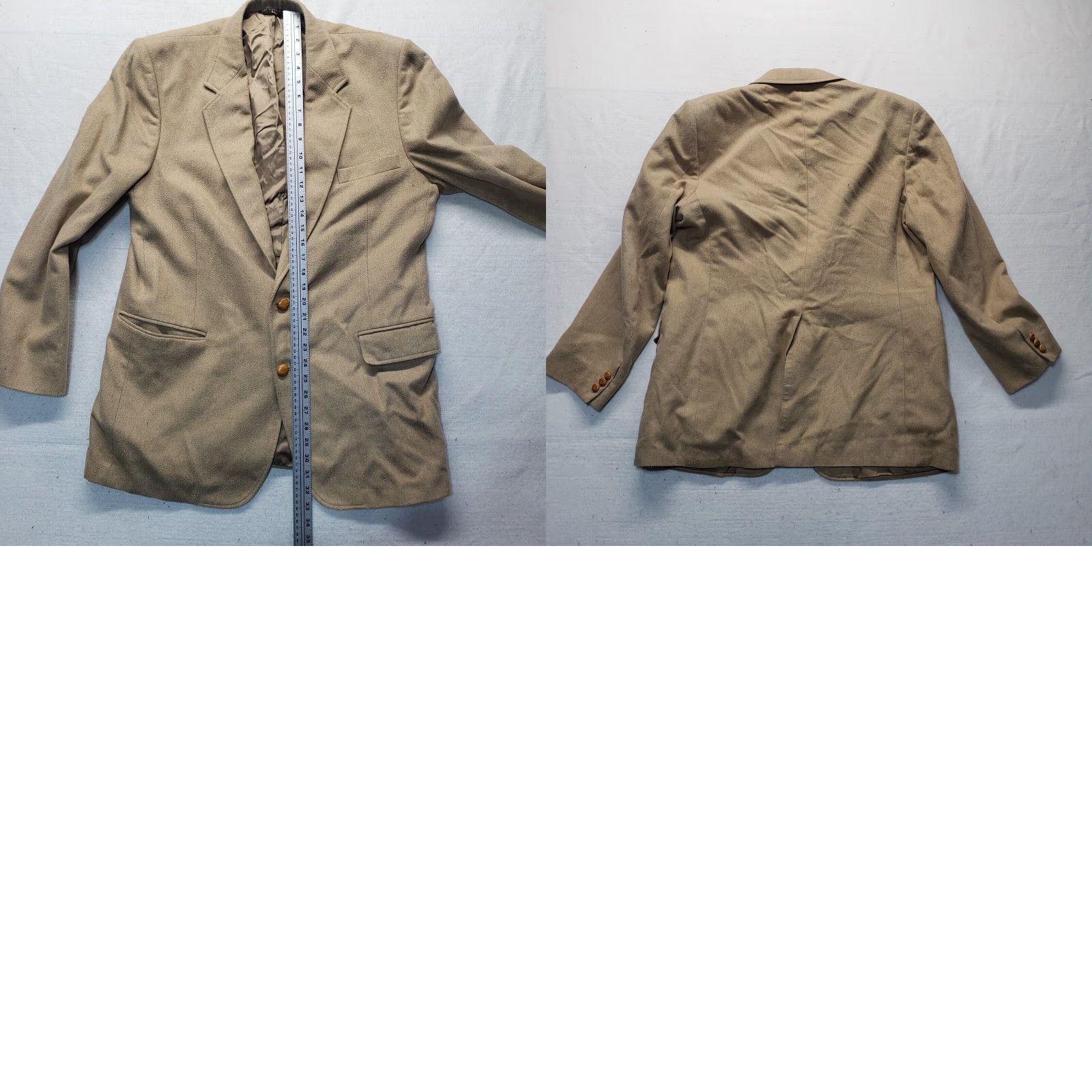 Haggar Haggar Brown Two Button Suit Jacket Lined Notch Single-Breasted Men's 44L Size 44R - 8 Thumbnail