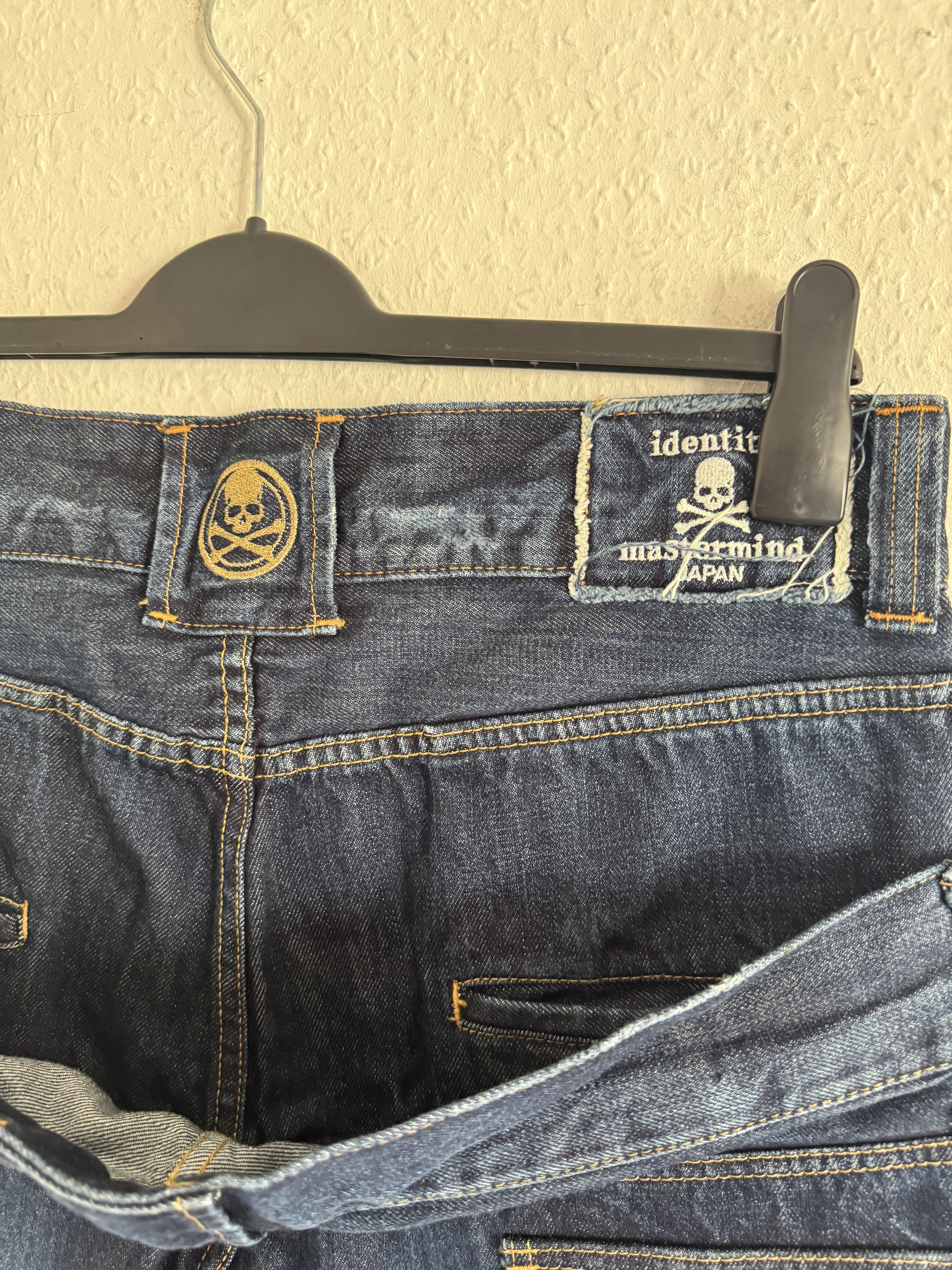 Mastermind Japan Distressed Skull Denim Size US 34 / EU 50 - 9 Thumbnail