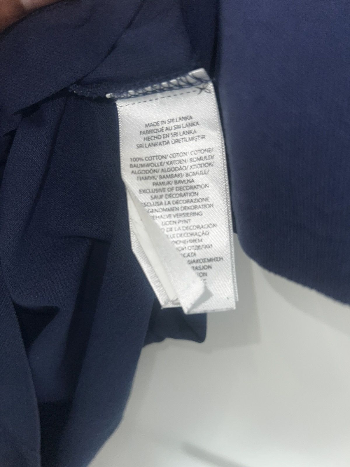 Polo Ralph Lauren Polo Ralph Lauren Navy Crew Neck T-Shirt White Pony Logo S.L Size US M / EU 48-50 / 2 - 5 Thumbnail