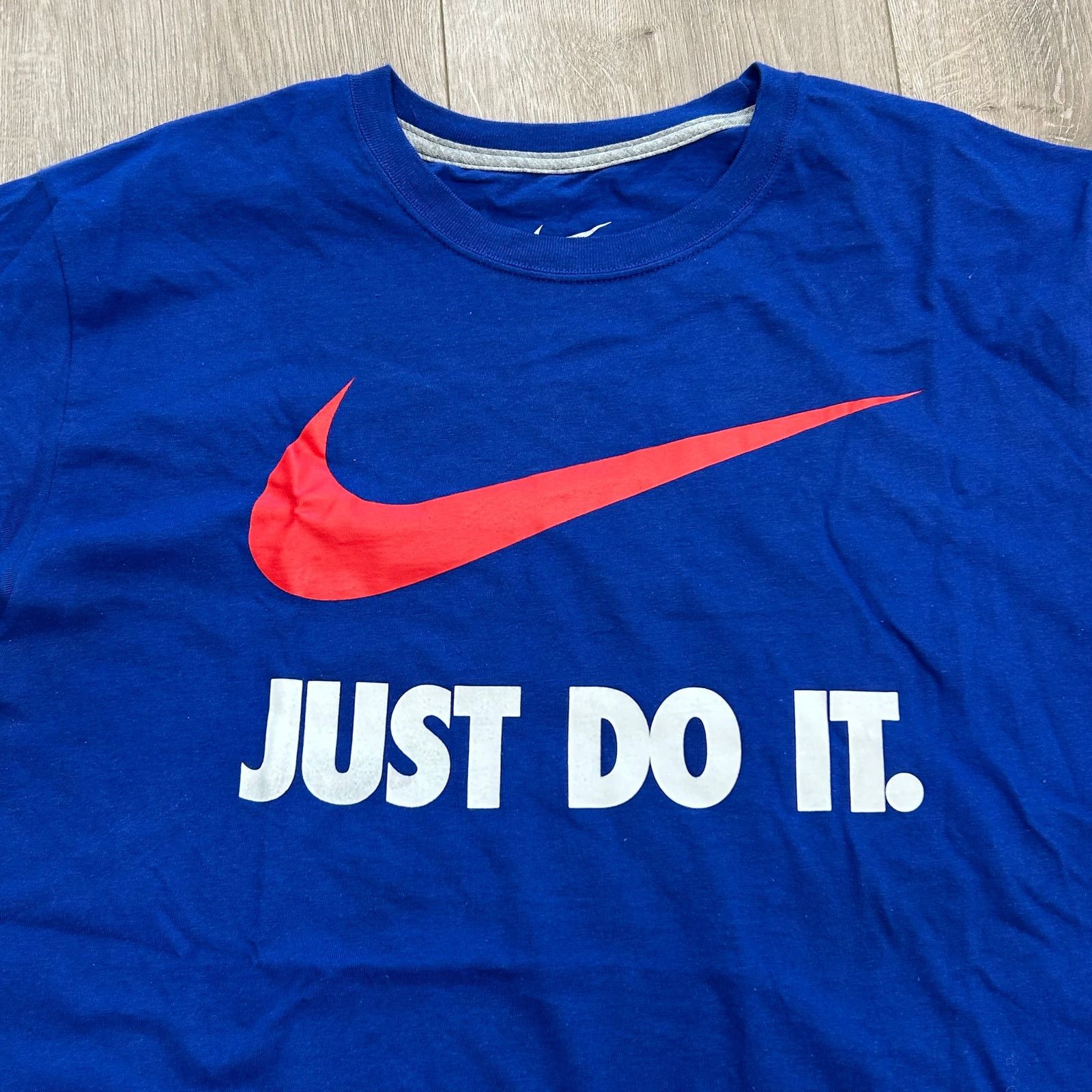Nike Nike Just Do It Swoosh Logo Blue Tee T Shirt Size Large Size US L / EU 52-54 / 3 - 3 Thumbnail