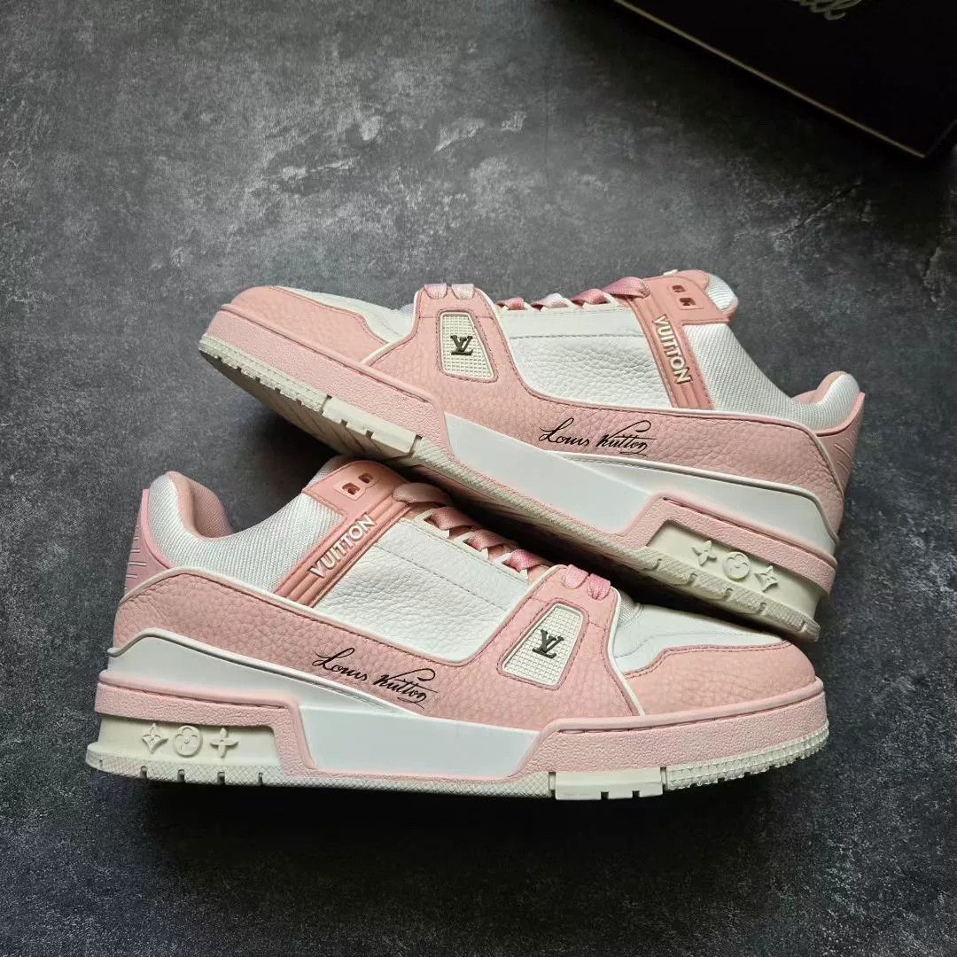Louis Vuitton Louis Vuitton Training Pink Lowtop Sneakers 41 Men Size US 8.5 / EU 41-42 - 1 Thumbnail