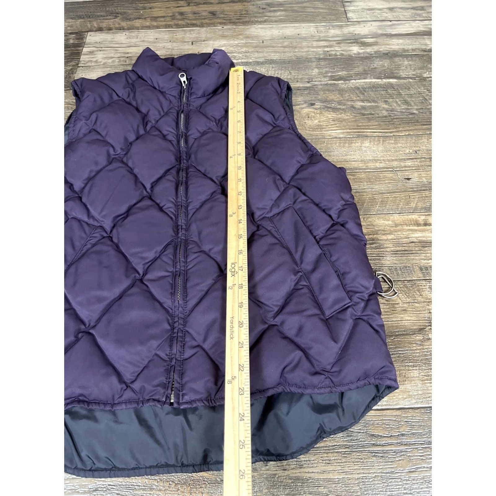 Eddie Bauer VINTAGE Eddie Bauer Vest Womens Petite Medium Quilted Down Full Zip Purple Nylon Quilted Classic Outdoor Size M / US 6-8 / IT 42-44 - 2 Thumbnail
