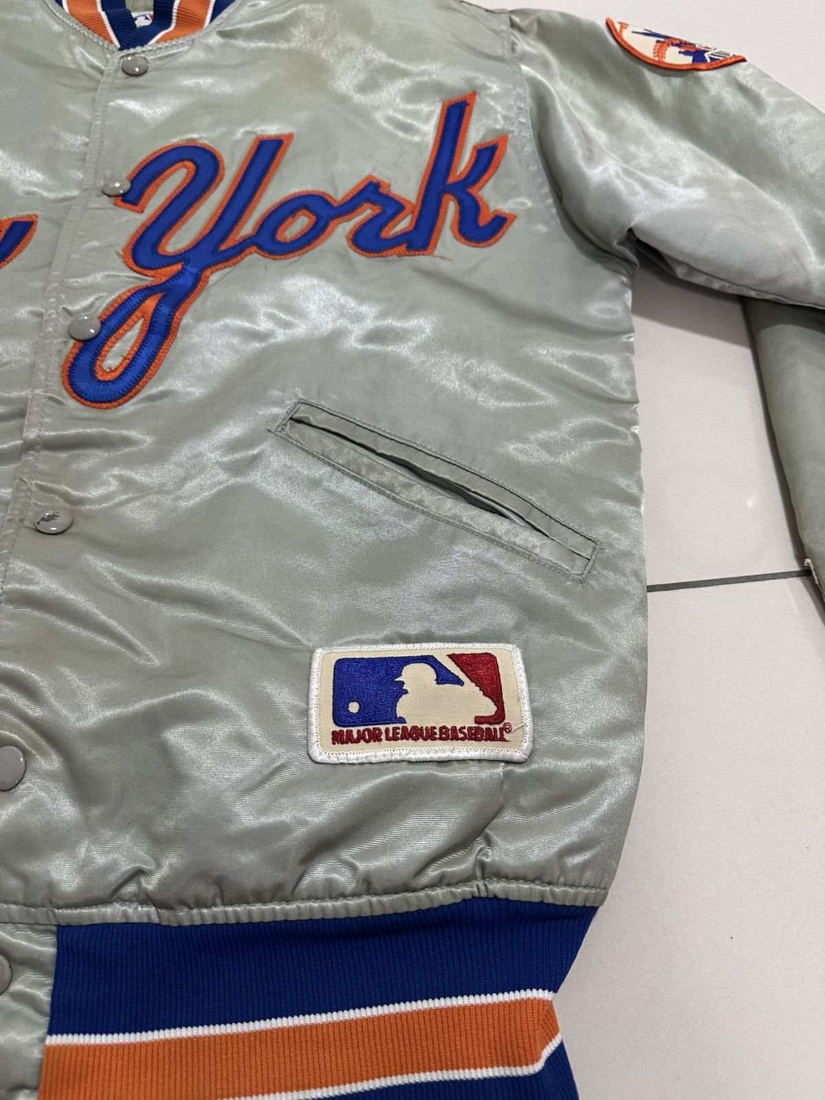 NFL Vintage 90’s MLB New York Mets Bomber varsity Jacket Design Size US S / EU 44-46 / 1 - 6 Thumbnail