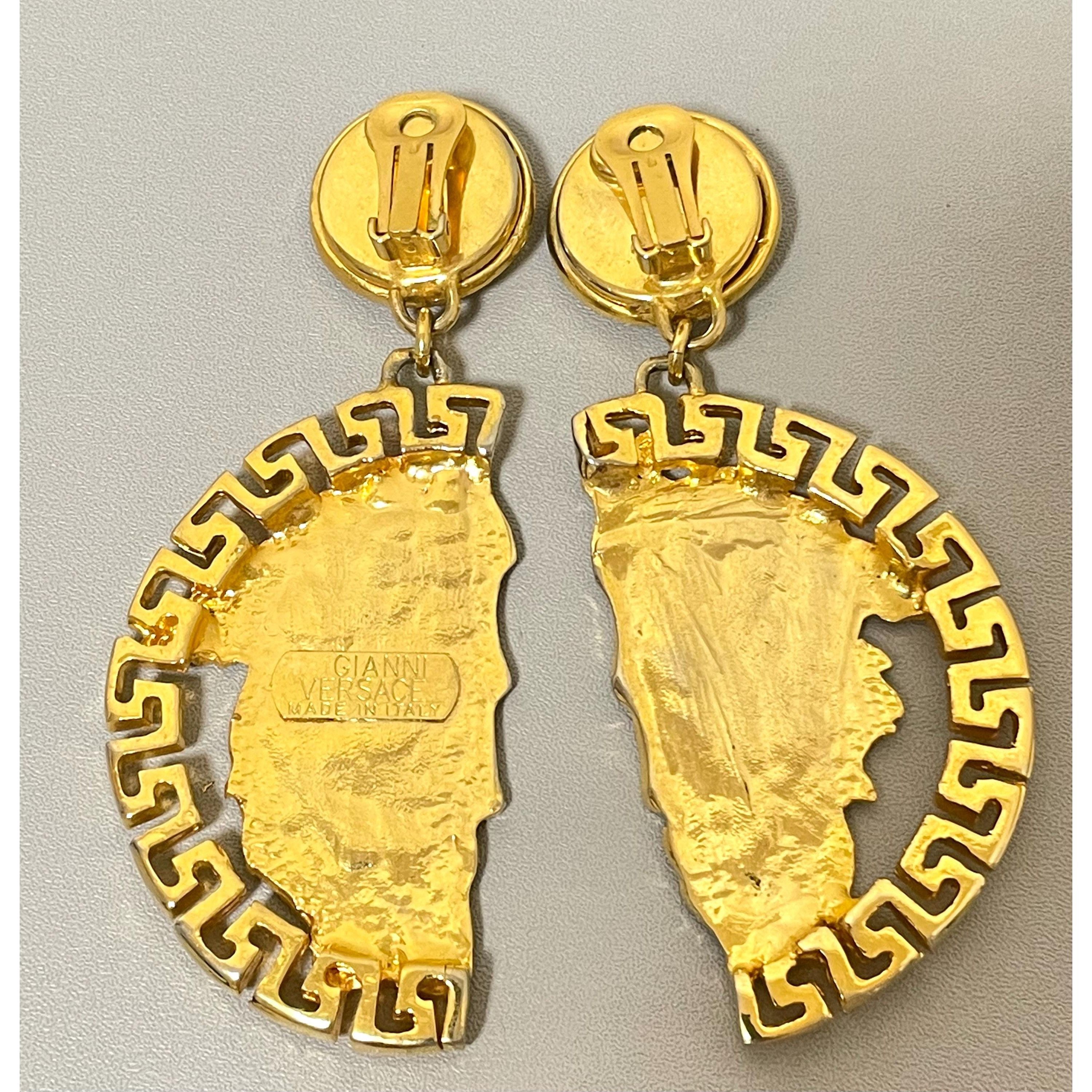 Versace Vintage Gianni Versace Jumbo Medusa dangle earrings Size ONE SIZE - 6 Thumbnail