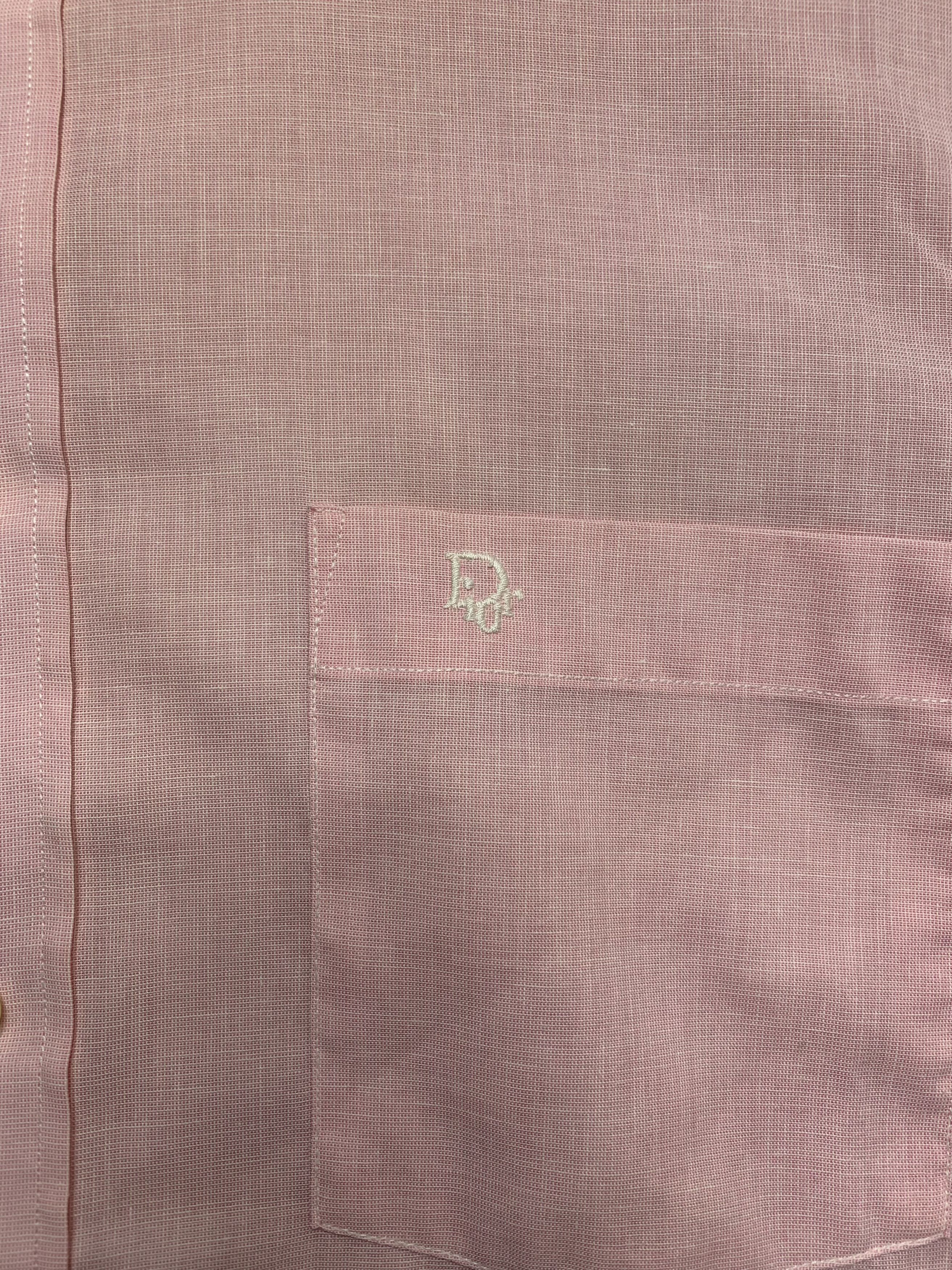 Christian Dior Monsieur Vintage Easter Pink Christian Dior Button Up Shirt Size US M / EU 48-50 / 2 - 4 Thumbnail