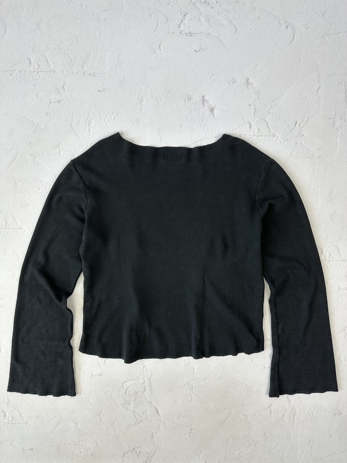 Vintage Y2K Vintage Moto Distressed Flared Sleeve Sweater Size L / US 10 / IT 46 - 6 Thumbnail