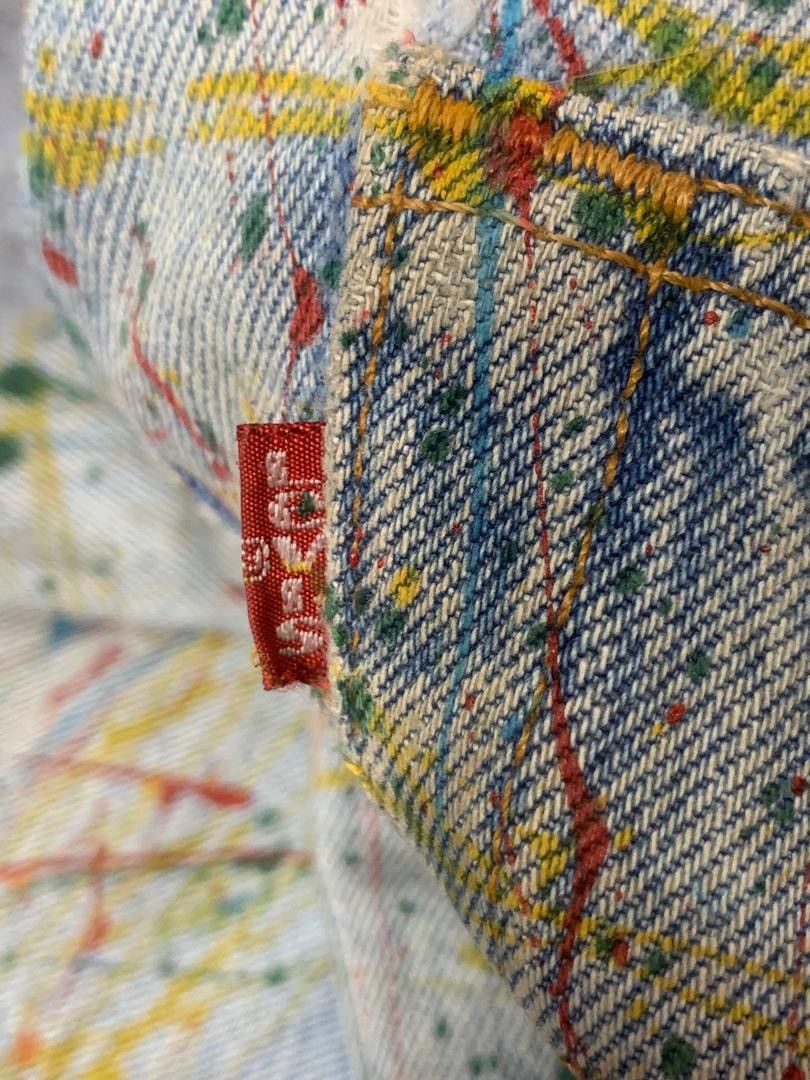 Levi's Vintage Clothing Vintage Levi’s 501 Painting Denim Size 29" - 5 Thumbnail