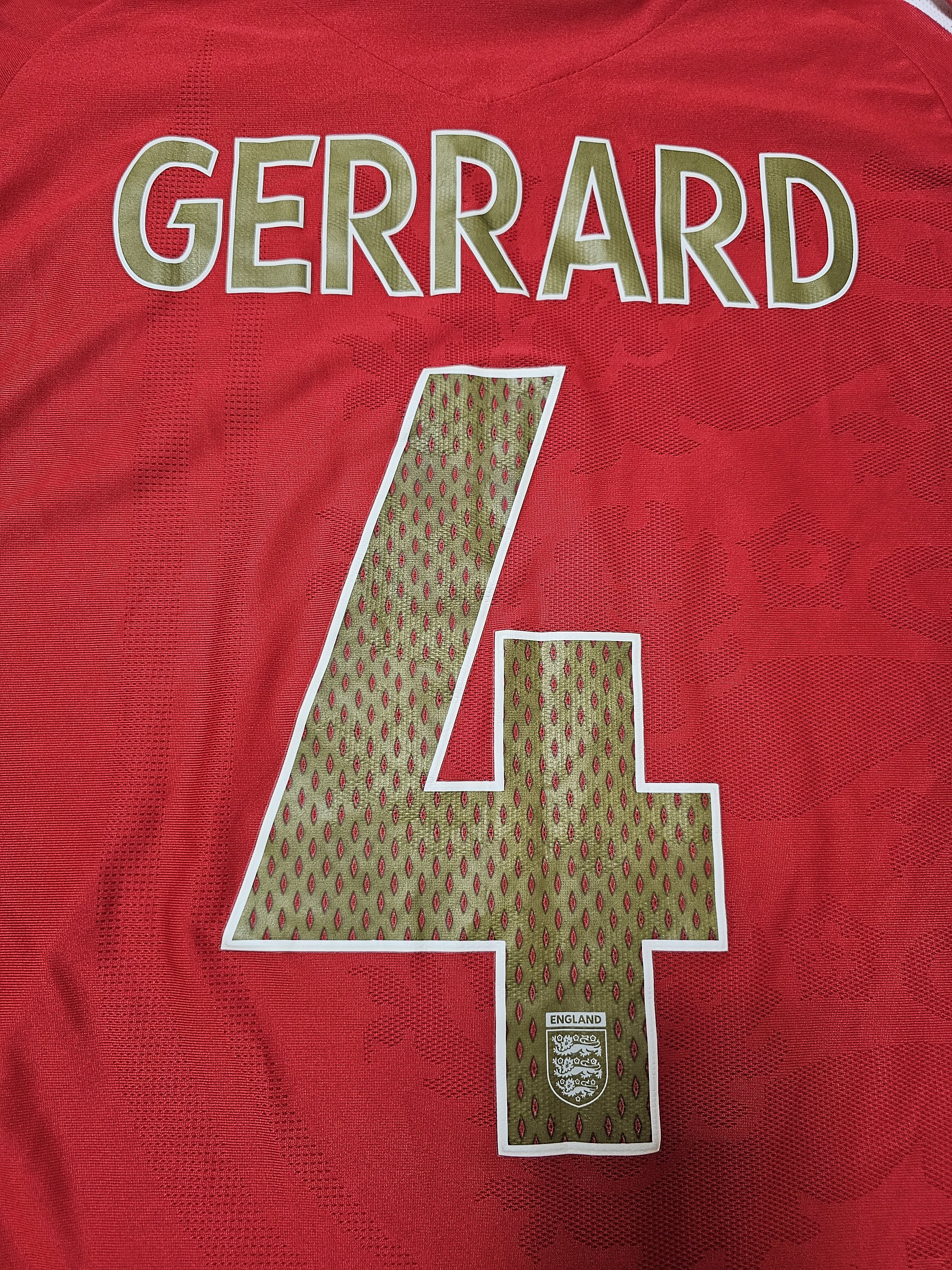 Umbro ENGLAND 2006 2008 AWAY GERRARD FOOTBALL SHIRT SOCCER JERSEY Size US L / EU 52-54 / 3 - 4 Thumbnail