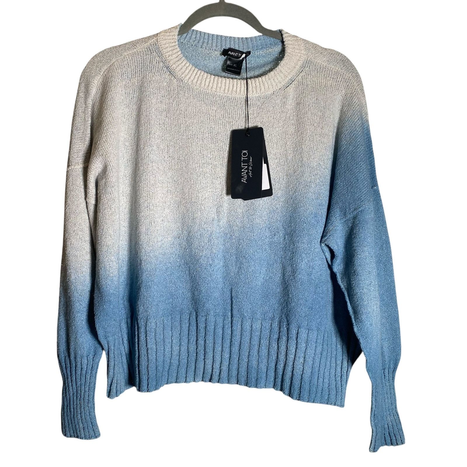 Avant Toi NWT Avant Toi Ombre Sweater Blue Cashmere Knit Italy XS Size XS / US 0-2 / IT 36-38 - 3 Thumbnail