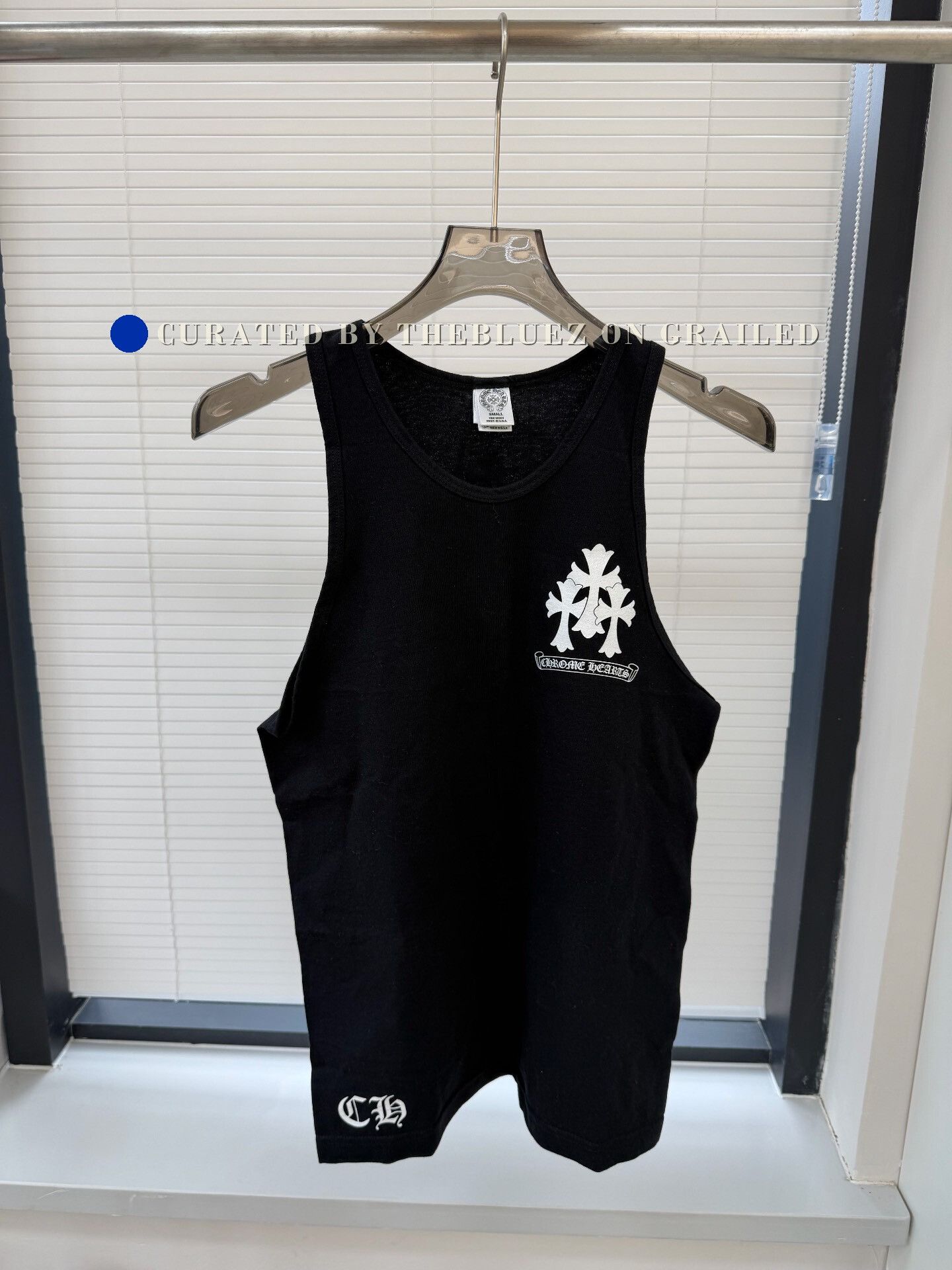 Chrome Hearts Chrome Hearts Hairy Cross Rib Tank Top Black | Grailed
